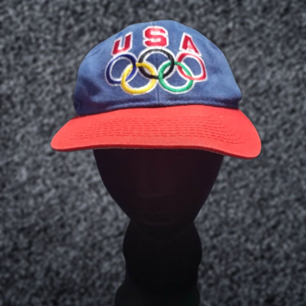 Starter VINTAGE STARTER 1996 Atlanta Olympics 100th Games USA Snapback Hat Cap Hat Cap USA Snapback Baseball Cap 90s Mens Blue Adjustable Size ONE SIZE - 1 Thumbnail