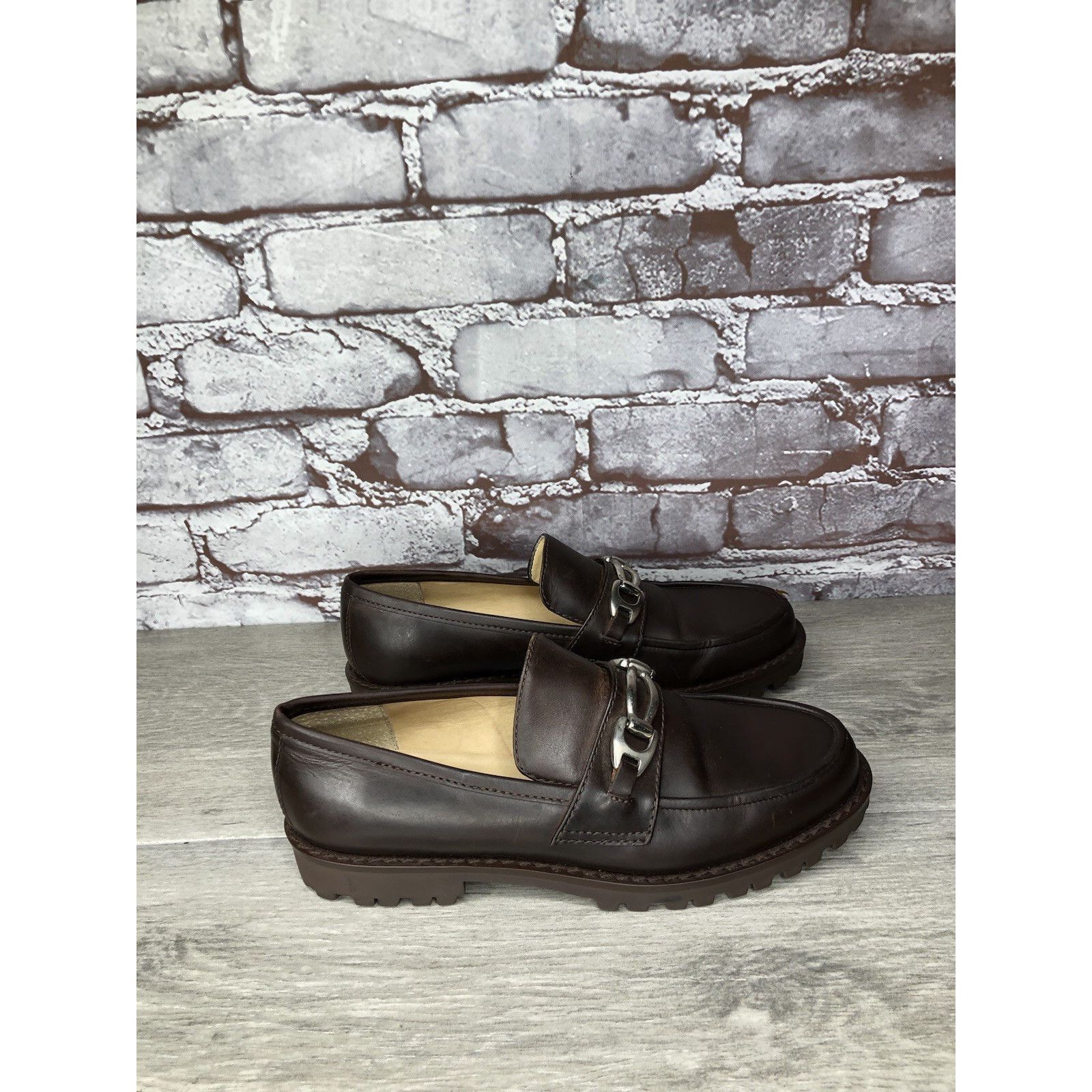 Kenneth Cole Kenneth Cole VTG Horsebit Brown Leather Lug Sole Loafers Dre Size US 6.5 / IT 36.5 - 6 Thumbnail