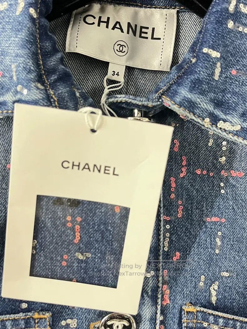 Chanel Chanel 23A colourful sequin denim jacket Size XXS / US 00 / IT 34 - 4 Thumbnail