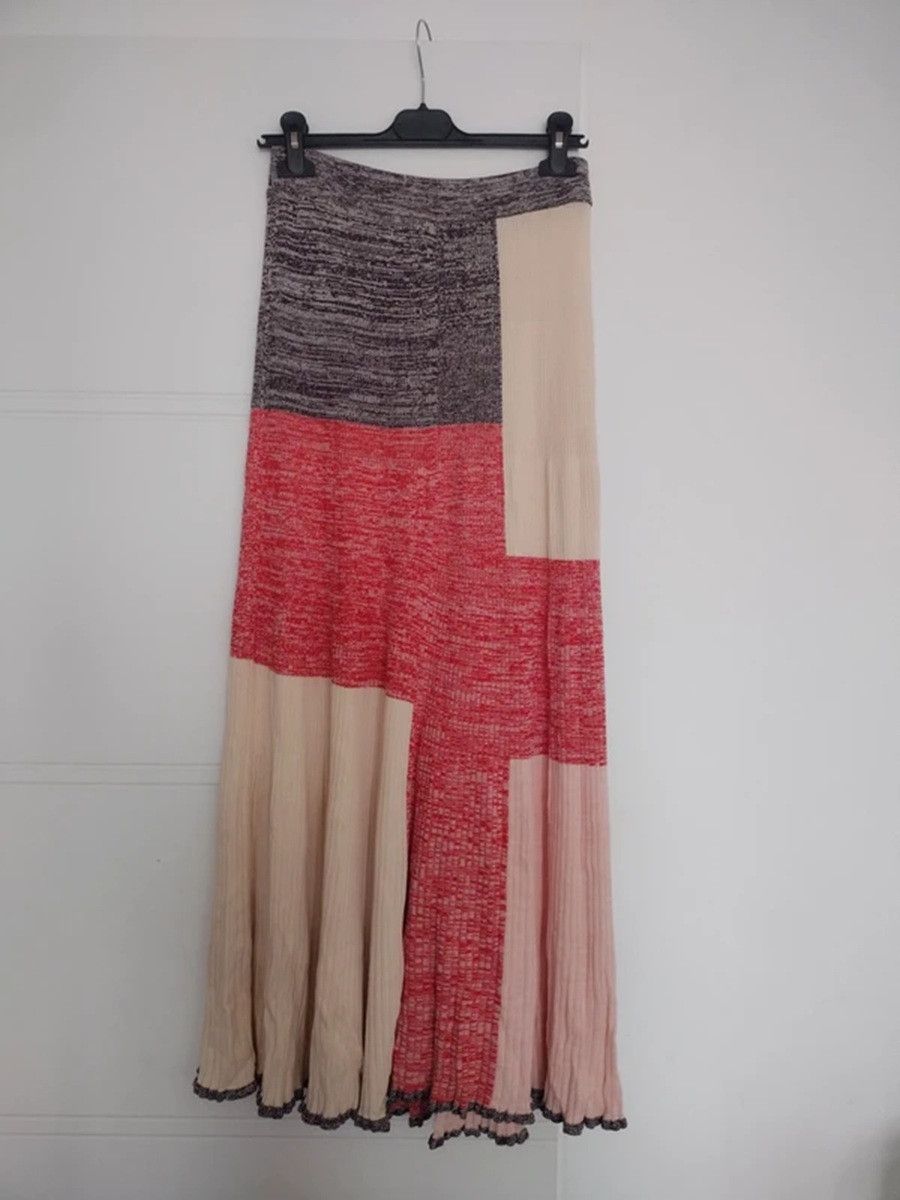 Other Claudie Pierlot Patchwork Maxi Skirt Boho Parisian Chic Size 28" / US 6 / IT 42 - 6 Thumbnail