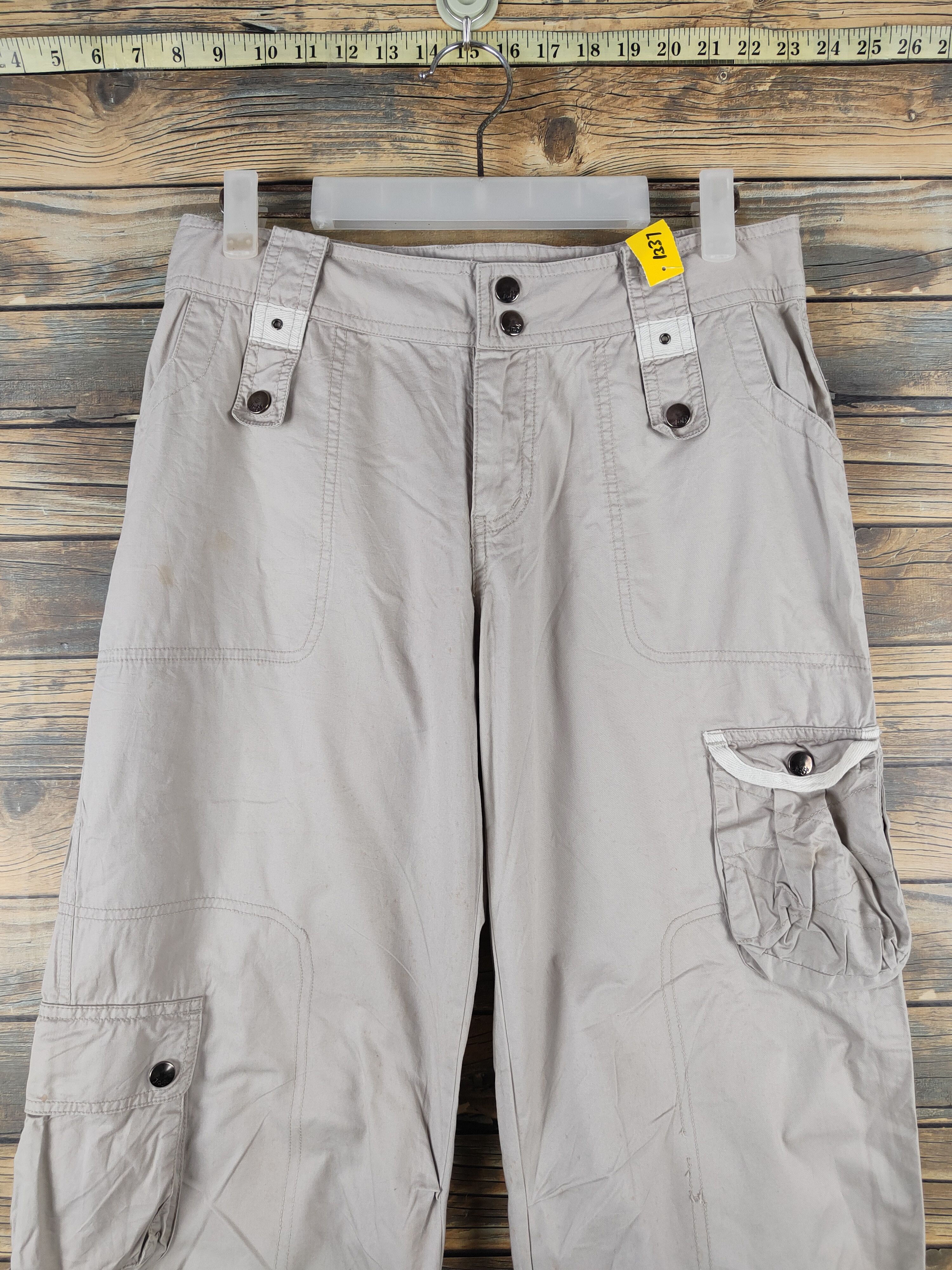 Japanese Brand DL Jnb Gray Multipocket Tactical Cargo Pants #1337 Size 30" / US 8 / IT 44 - 2 Thumbnail