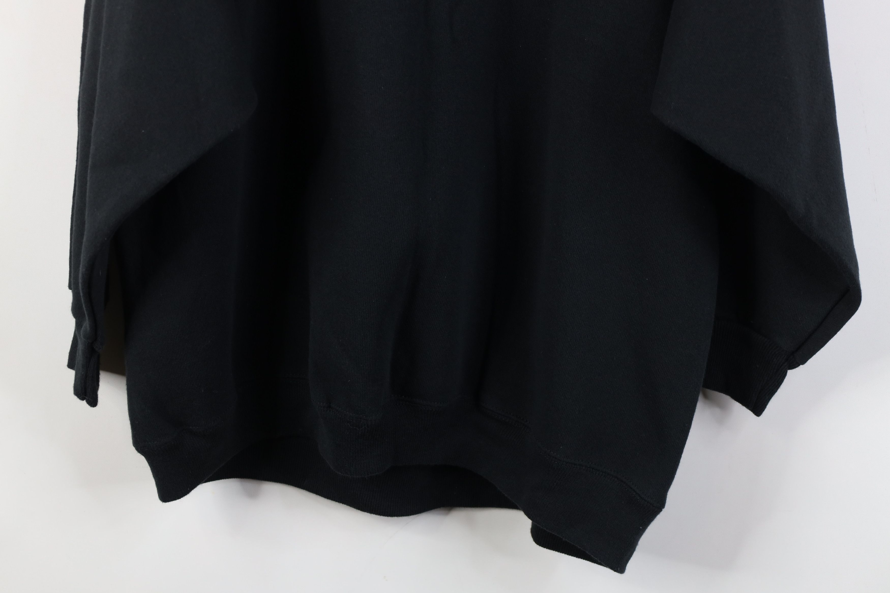 Vintage Vintage 90s Streetwear Raglan Crewneck Sweatshirt Black Size XL / US 12-14 / IT 48-50 - 11 Thumbnail