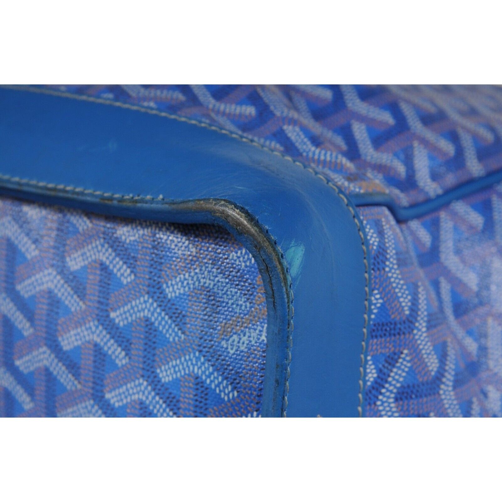 Goyard Victoria GM Blue Crossbody Travel Tote Duffle - 02486 Size ONE SIZE - 19 Thumbnail