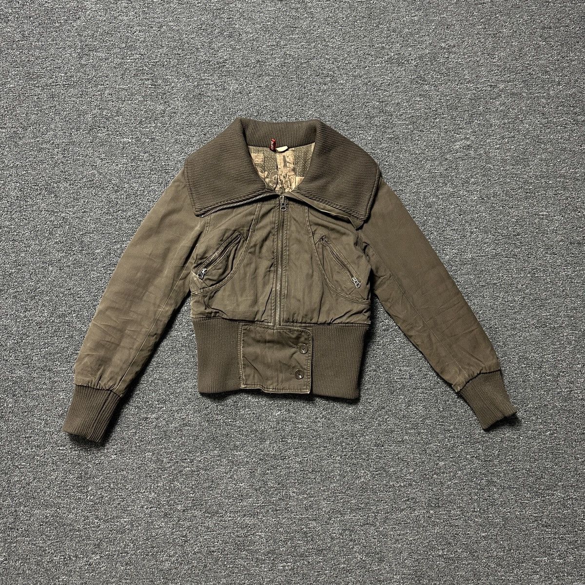 image of Archival Clothing x Vintage Japanese Crop Brown Cotton Jacket, Women's (Size XS)