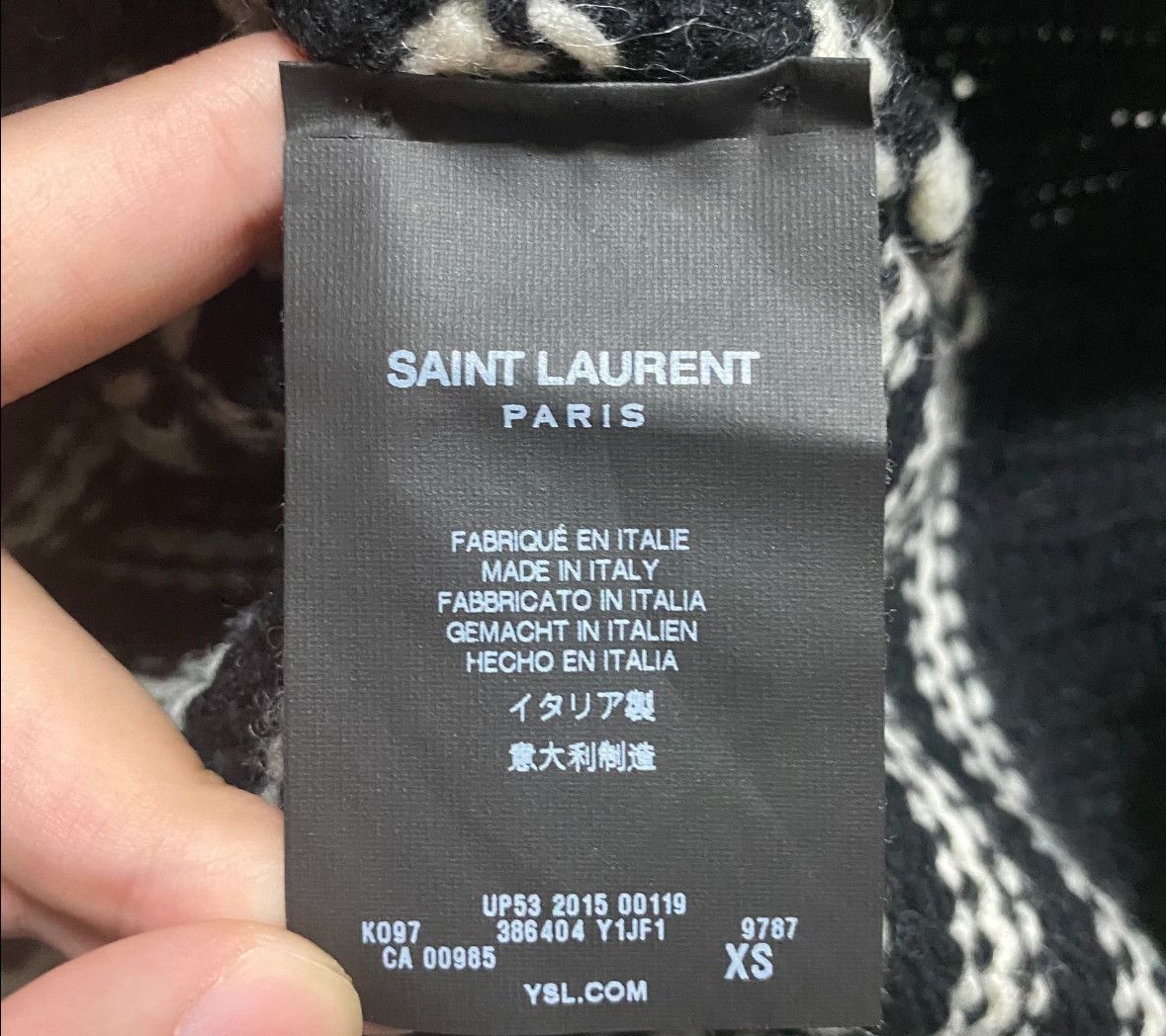 Saint Laurent Paris saint laurent Black and White Striped Sweater-2505 Size US XS / EU 42 / 0 - 4 Thumbnail