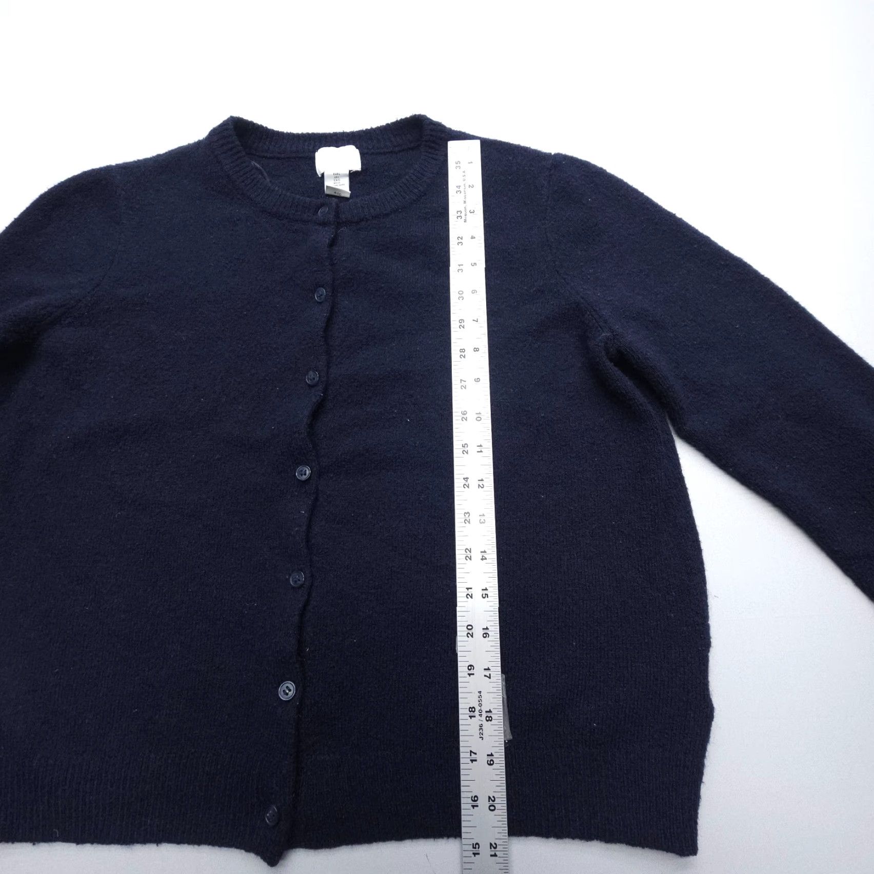 H&M H&M Cardigan Womens Large Blue Wool Blend Long Sleeve Button Up Classic Knit Shirt? Size L / US 10 / IT 46 - 5 Thumbnail