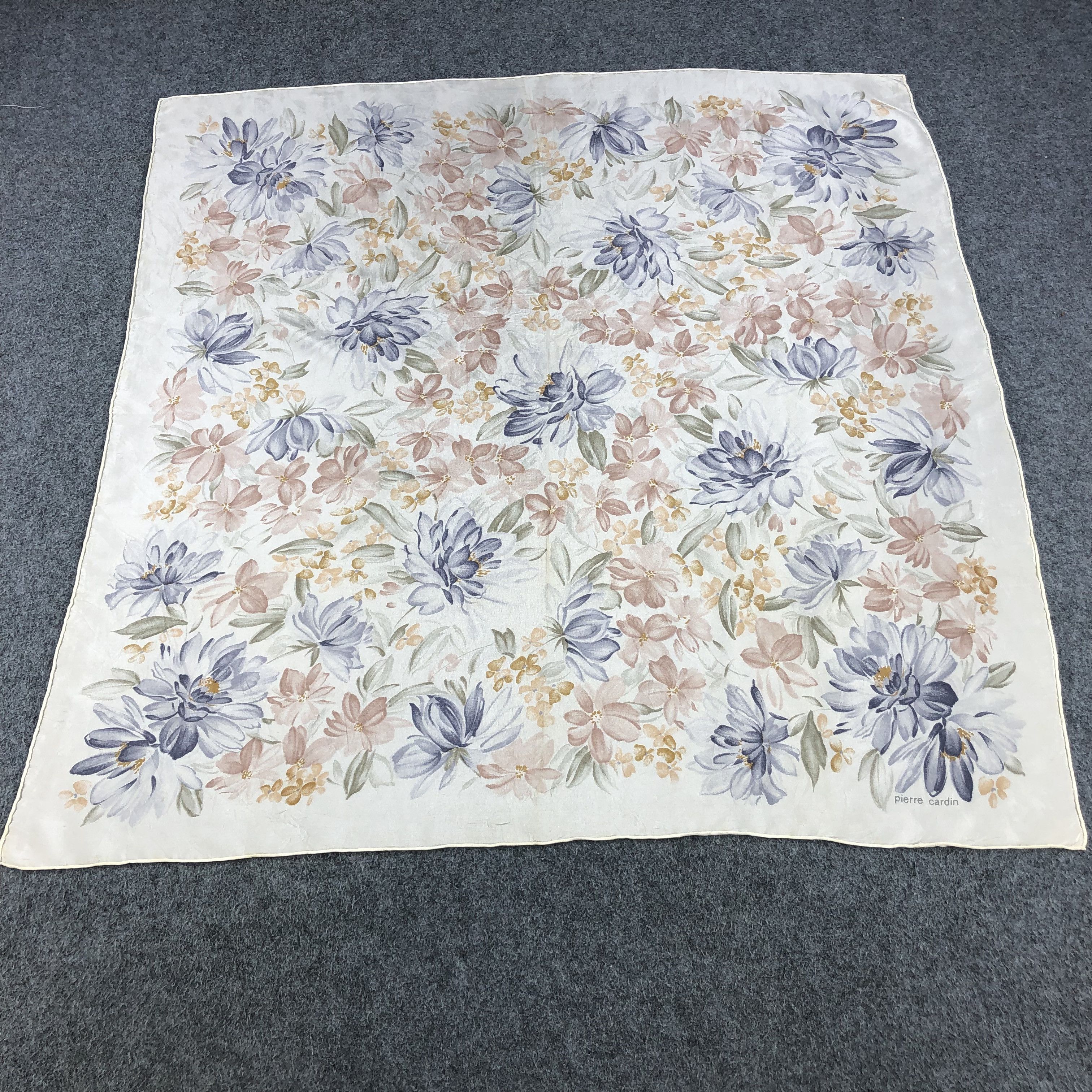 Pierre Cardin Vintage Pierre Cardin Vintage Floral Silk Scarf M283 Size ONE SIZE - 2 Thumbnail