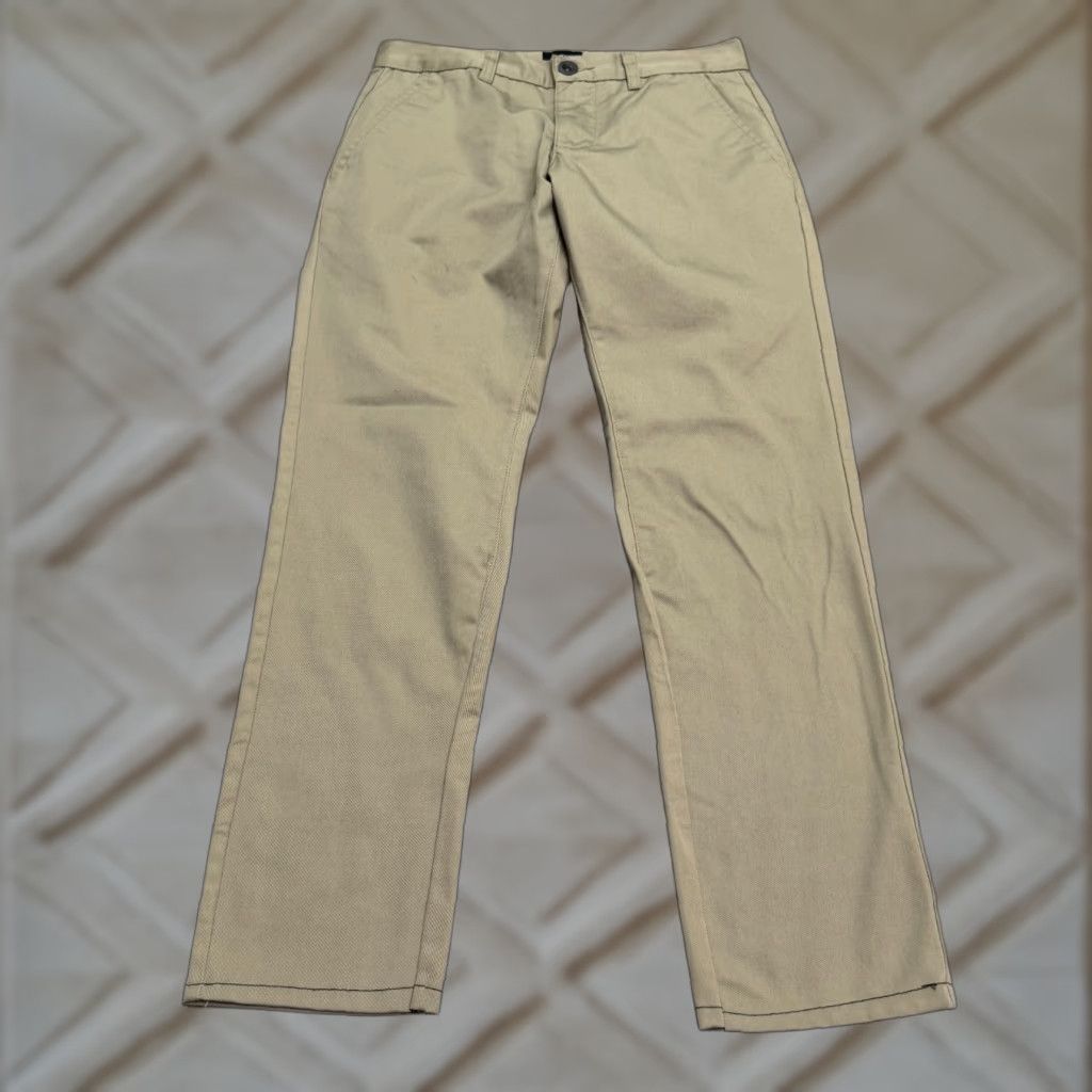 RVCA RVCA Pants Mens 28x28 Khaki Brown The Week End Chino Flat Front Straight Leg Size US 28 / EU 44 - 1 Thumbnail