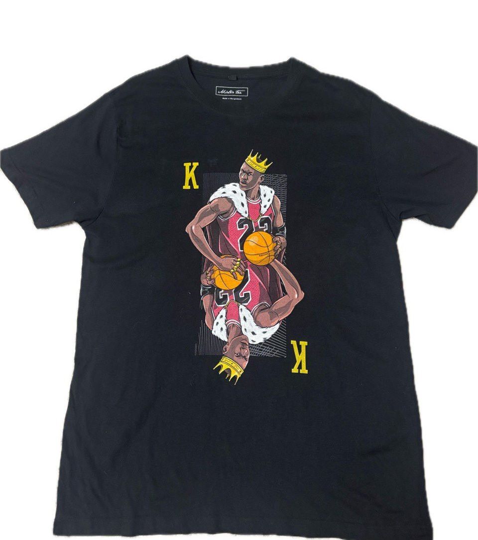 Vintage Mister Tee “King Basketball” Tee – Black Size US XL / EU 56 / 4 - 1 Thumbnail