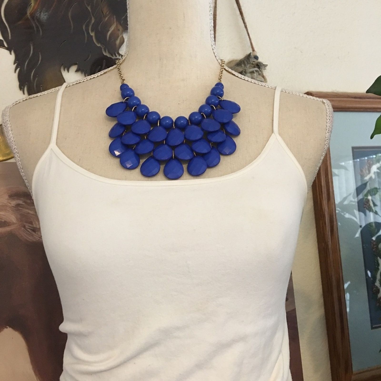 Jewelry Royal blue multi layer beaded necklace Size ONE SIZE - 2 Thumbnail