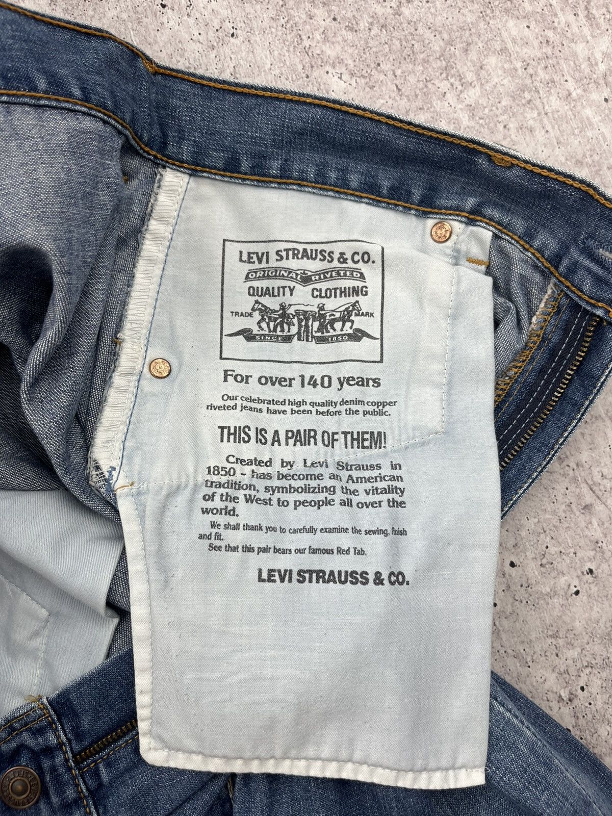 Levi's Vintage Cropped Jeans Levis Rap Y2K Size US 34 / EU 50 - 5 Thumbnail