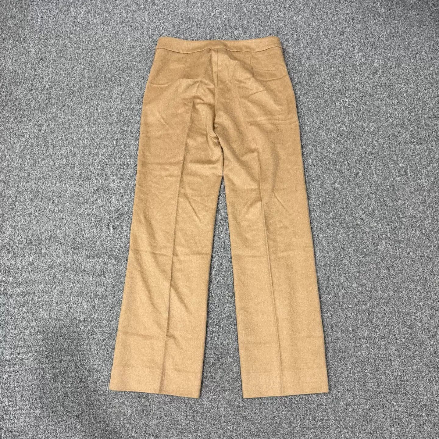 Max Mara Maxmara khaki wool chino trousers 34 99% new Size 25" / US 0 / IT 36 - 2 Thumbnail