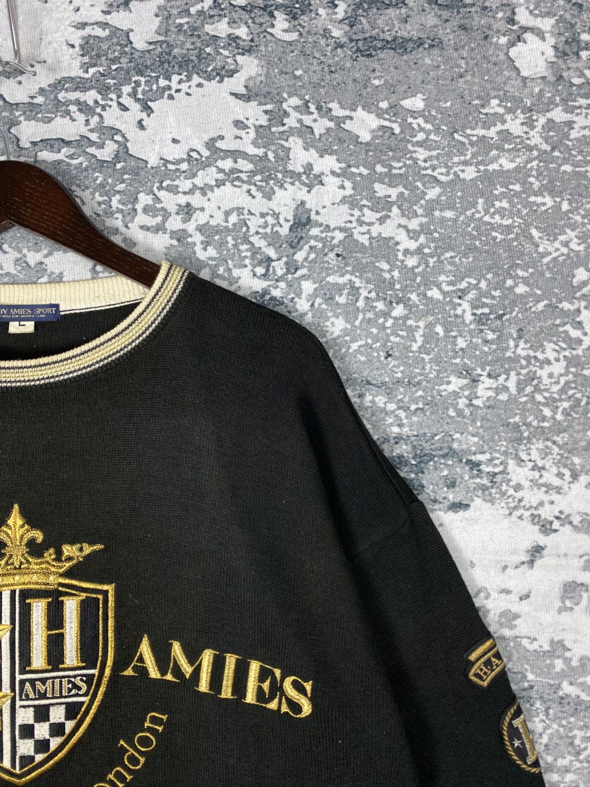 Hardy Amies Vintage Hardy Amies Perfect Design Sweatshirts Size US L / EU 52-54 / 3 - 3 Thumbnail