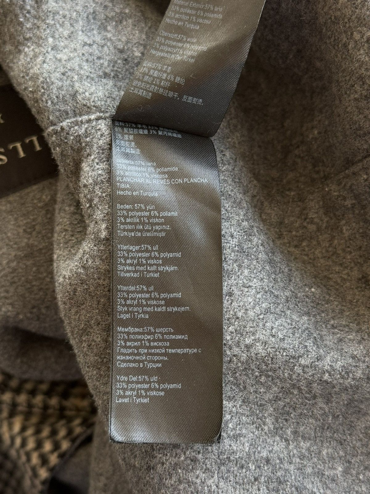 Allsaints × Designer Allsaints avant garde wool blend checkered coat Size US XS / EU 42 / 0 - 8 Thumbnail