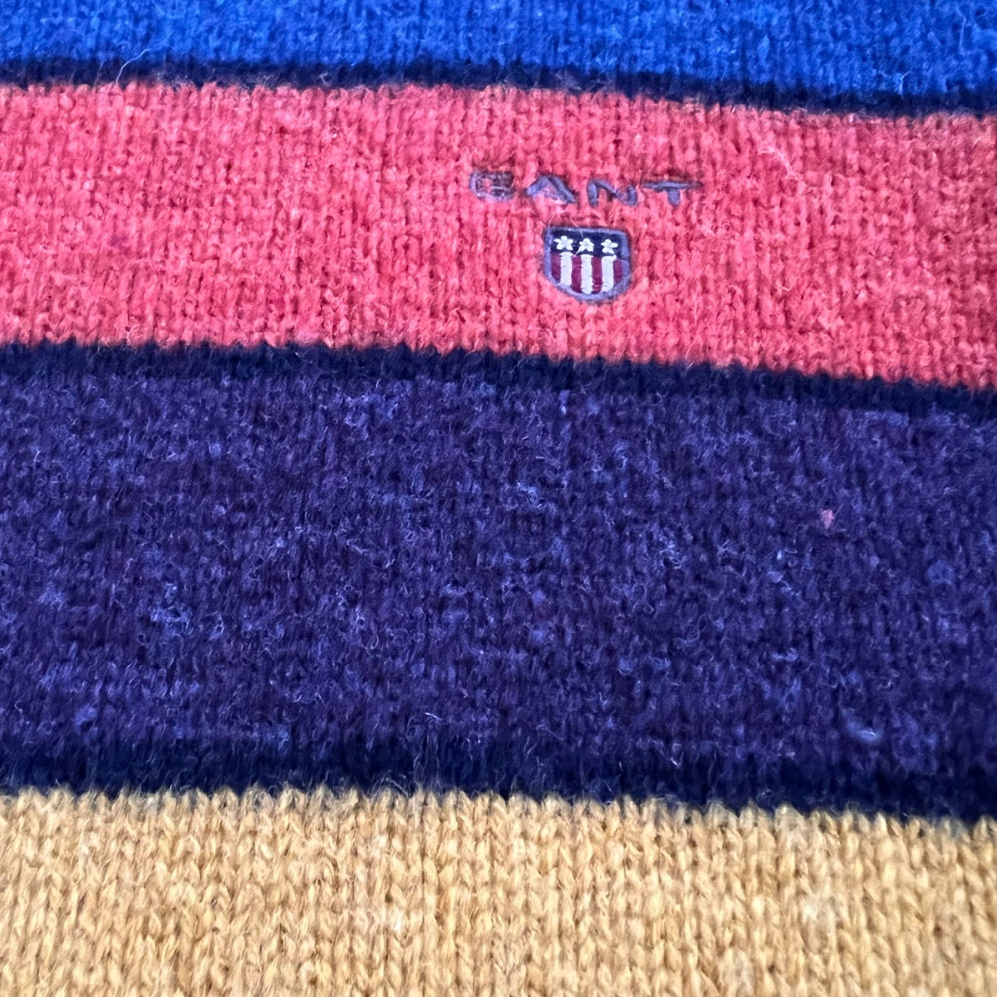 Gant Gant 100% Wool Striped Crewneck Sweater L Size US XL / EU 56 / 4 - 5 Thumbnail
