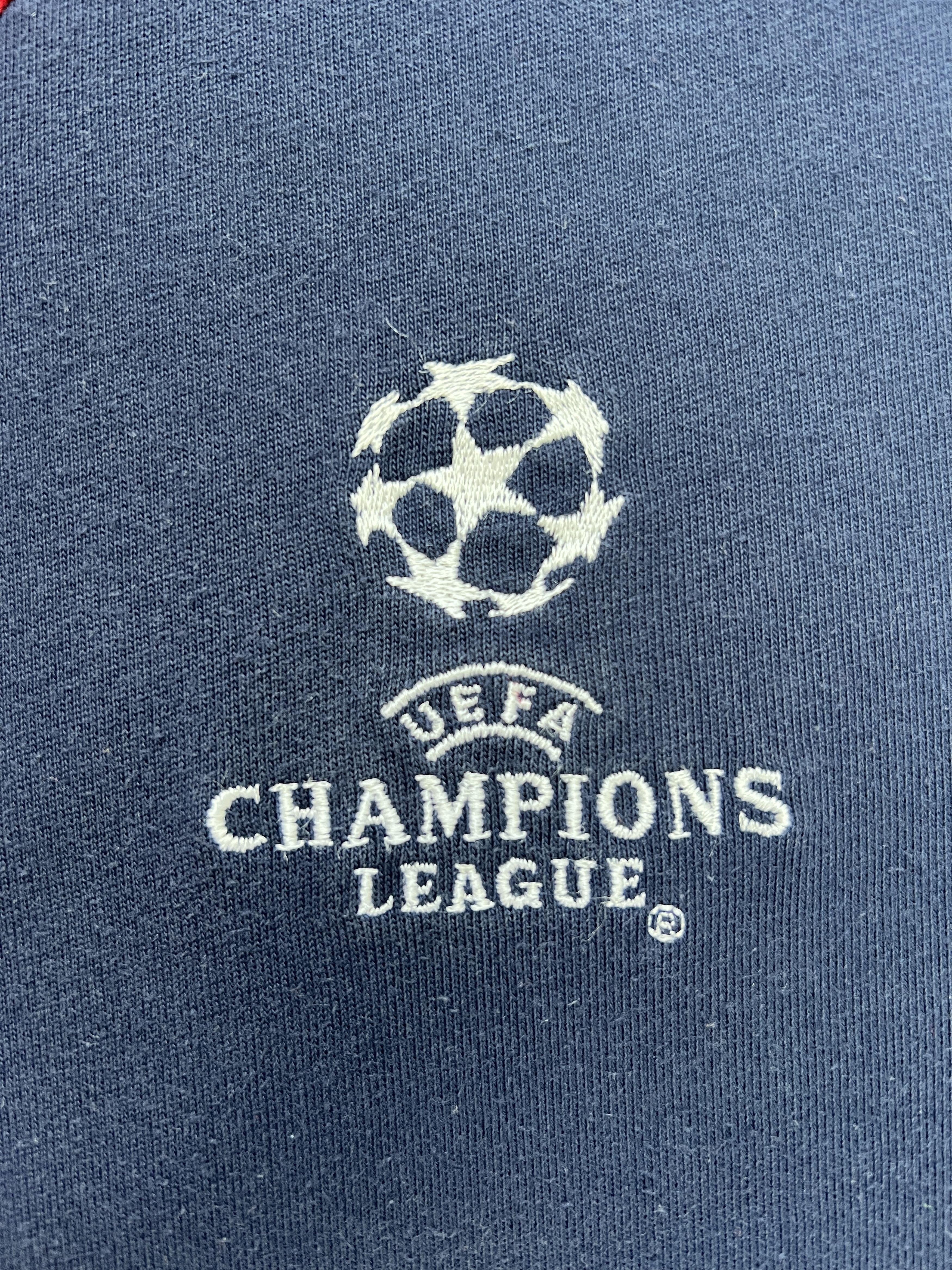 Adidas Vintage 2002 Adidas Bayern Munich UEFA 1/4 Zip Polo Shirt Size US XL / EU 56 / 4 - 3 Thumbnail