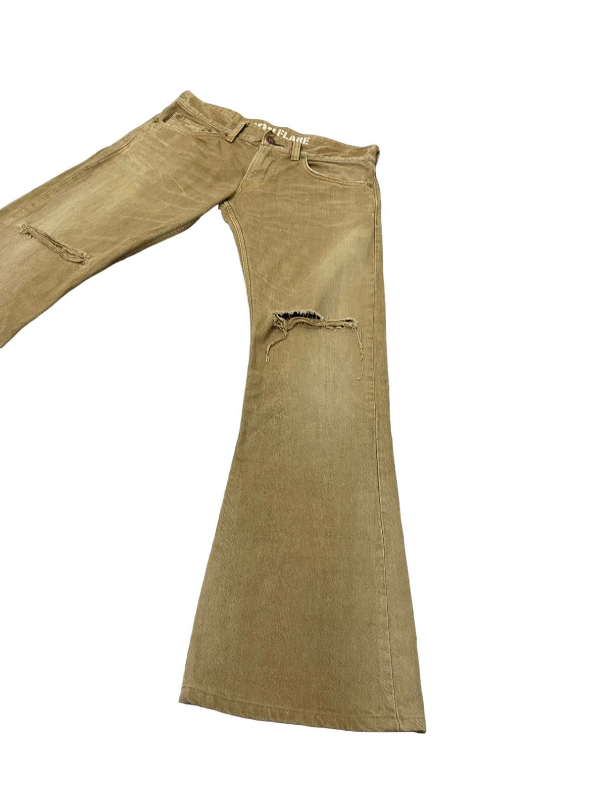 Edwin Flare Jeans Edwin Japan Faded Distress Boot Cut 8🟦0 Size US 32 / EU 48 - 3 Thumbnail