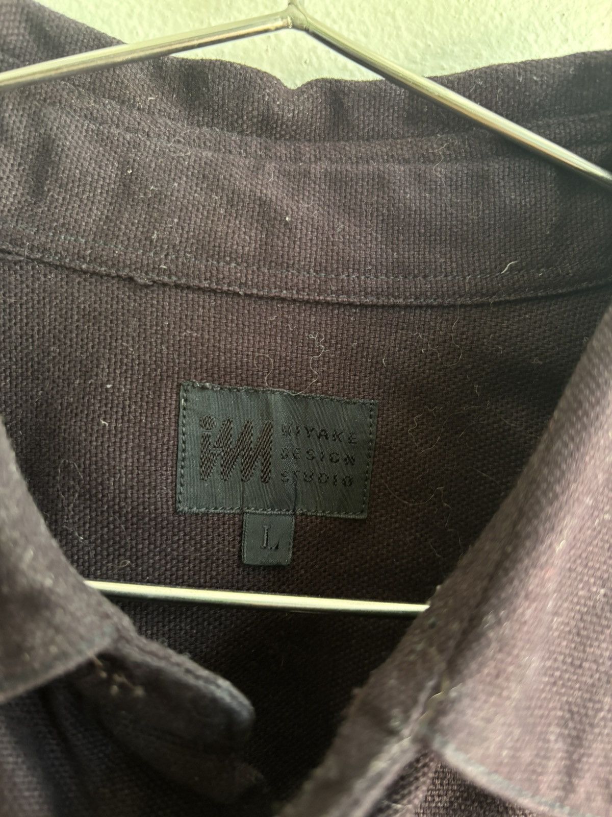 Issey Miyake Issey Miyake Maroon Shirt Jacket Size US L / EU 52-54 / 3 - 3 Thumbnail