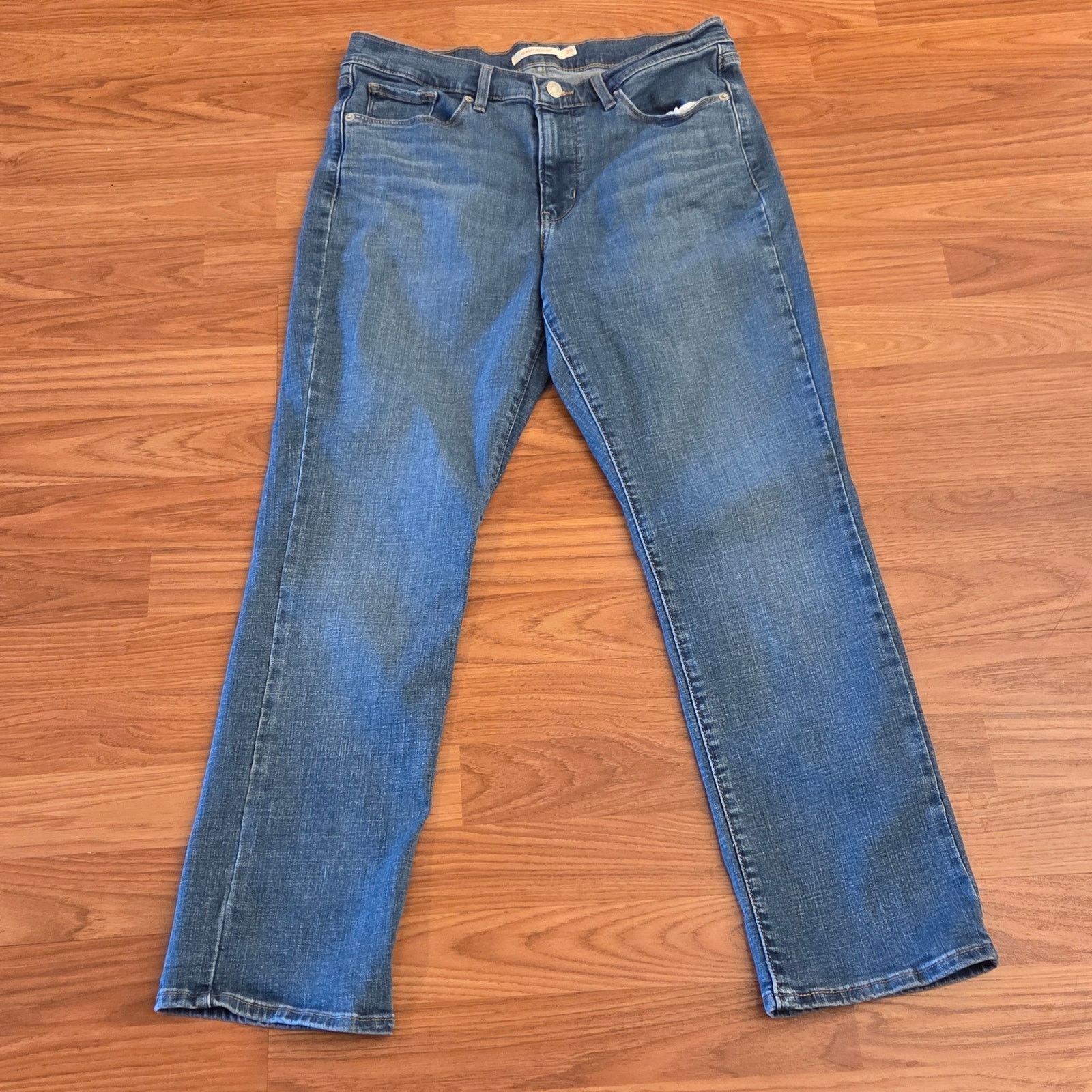 Levi's Classic Straight Fit Levi's Blue Jeans - Women's Size 29 Size 29" - 3 Thumbnail