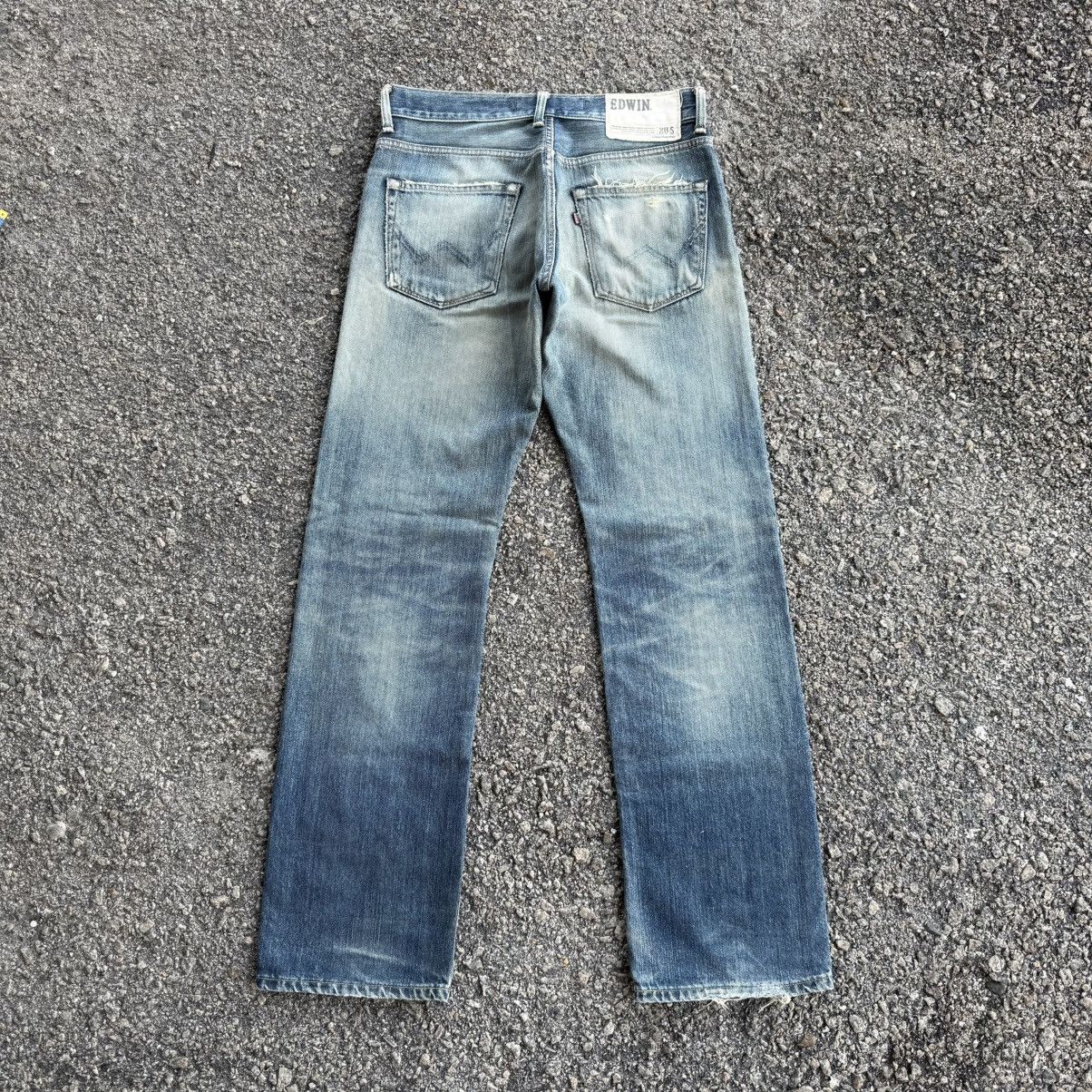 Edwin VINTAGE EDWIN MUD WASHER FADED RIPPEP JEAN DENIM PANTS Size US 33 - 1 Thumbnail
