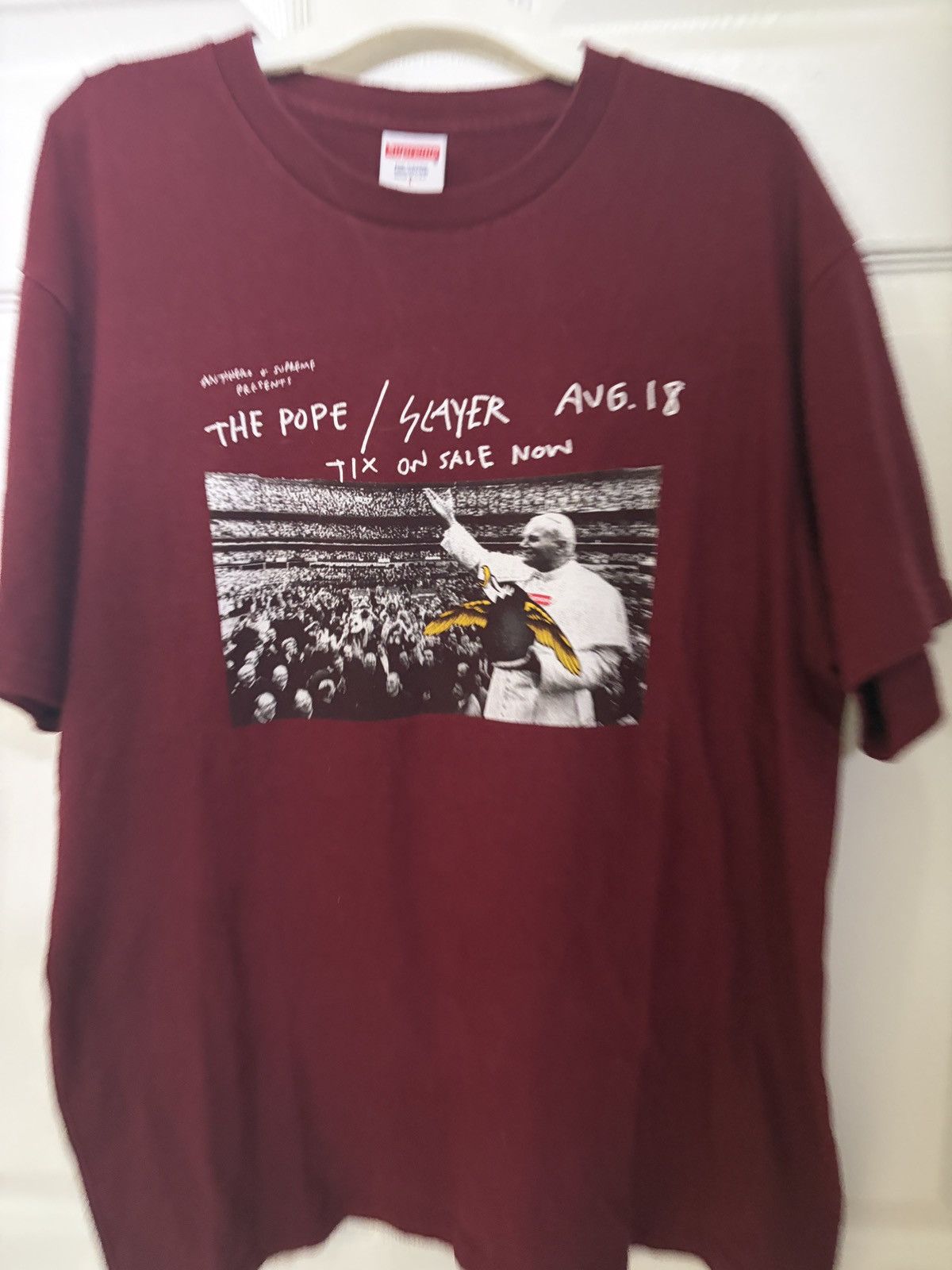 Supreme Antihero Pope Tee | Grailed