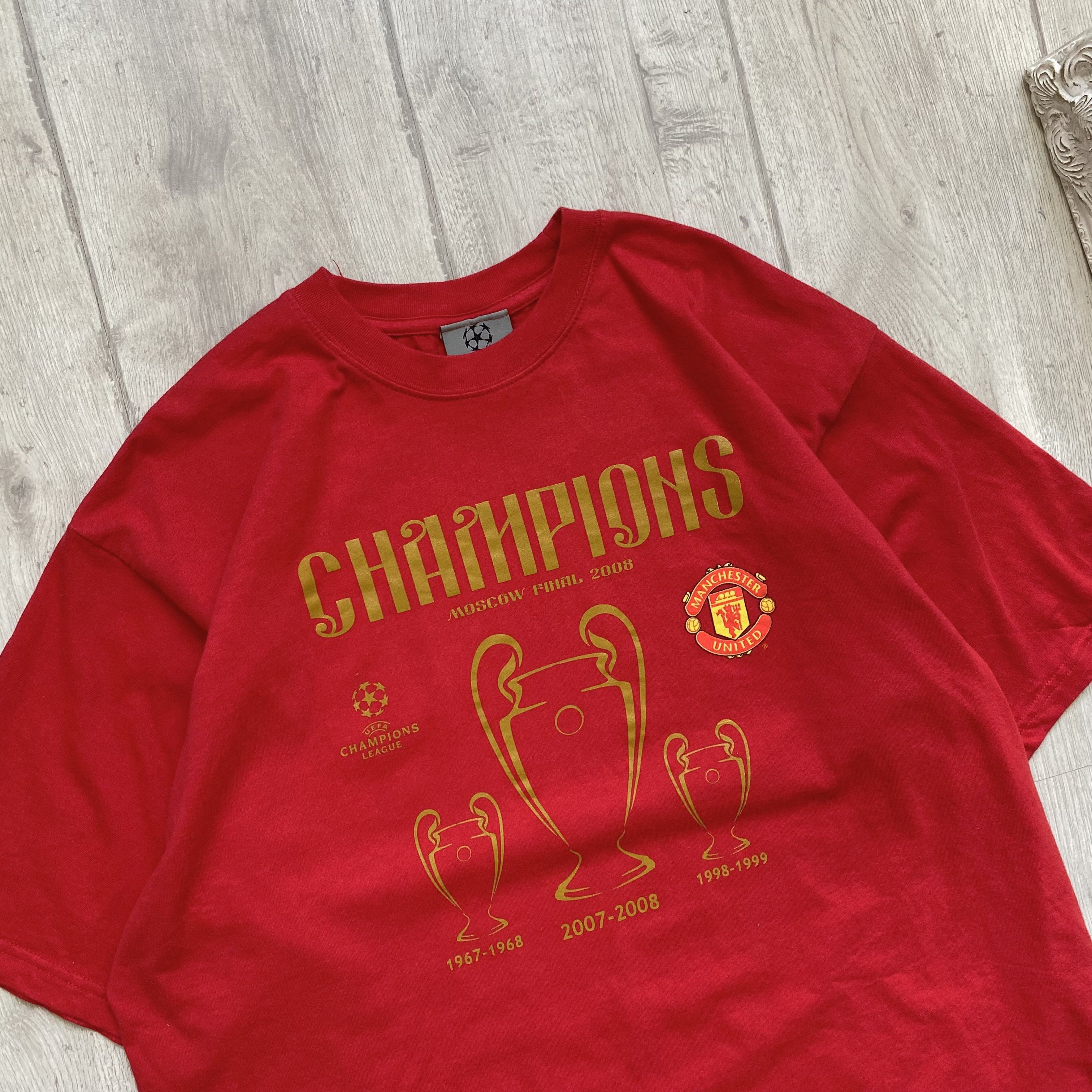 Umbro 🏆Vintage 08s Manchester united champions league Tee UEFA Size US L / EU 52-54 / 3 - 3 Thumbnail