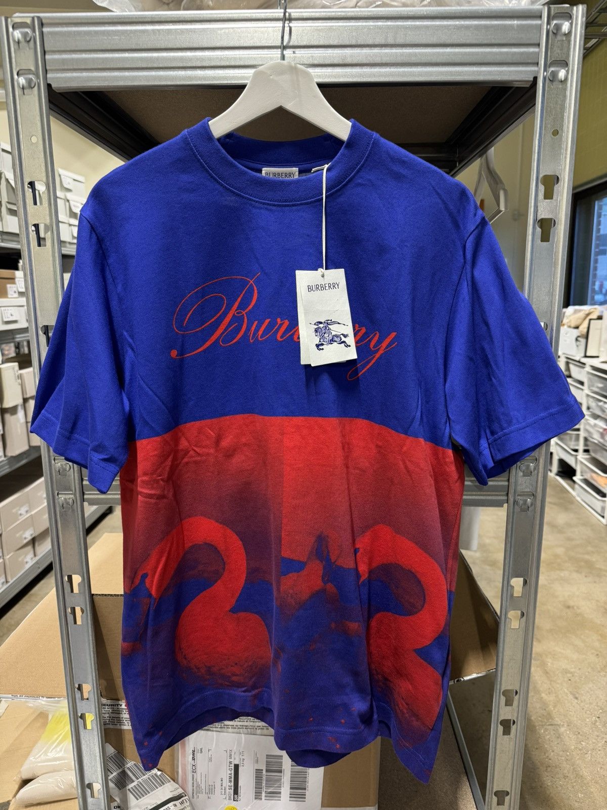 Burberry Burberry Logo T-Shirt NEW 600$ Size US M / EU 48-50 / 2 - 1 Thumbnail