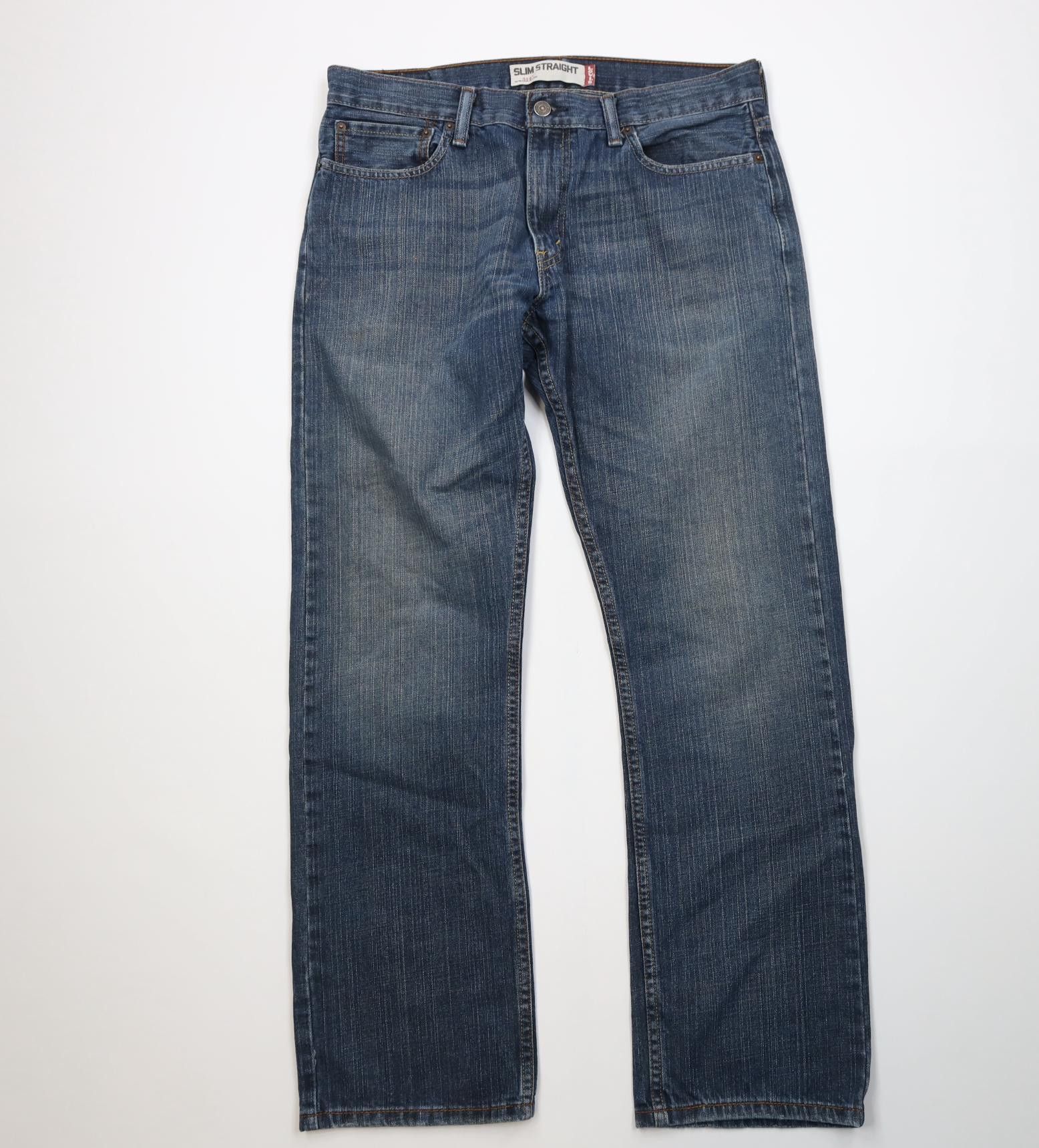 Levi's Vintage Y2K Levis 514 Slim Fit Straight Leg Denim Jeans Blue Size US 34 / EU 50 - 1 Thumbnail
