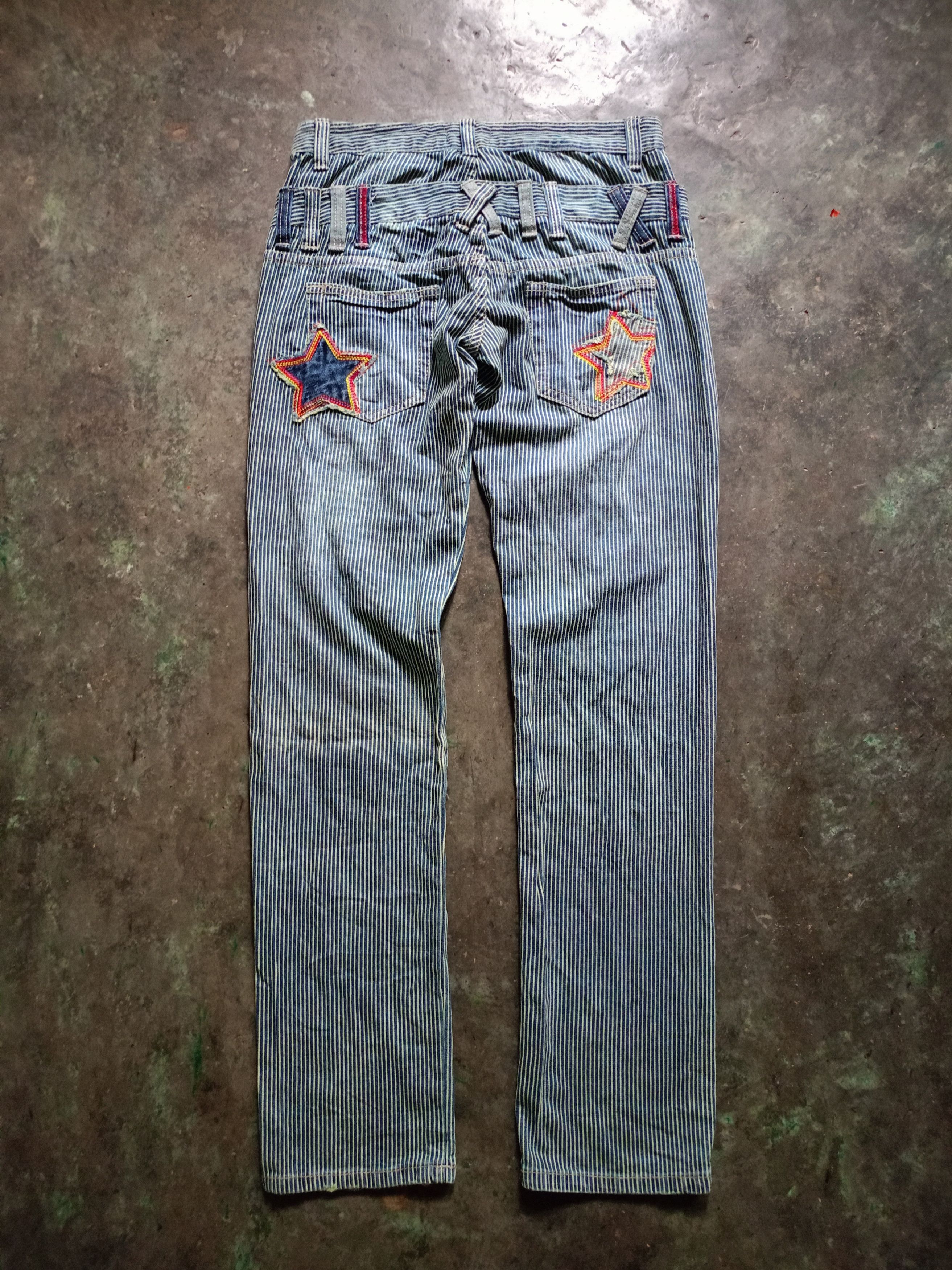 Japanese Brand Ryu Ryu Doble Waist Hikory Pants Size US 30 / EU 46 - 3 Thumbnail