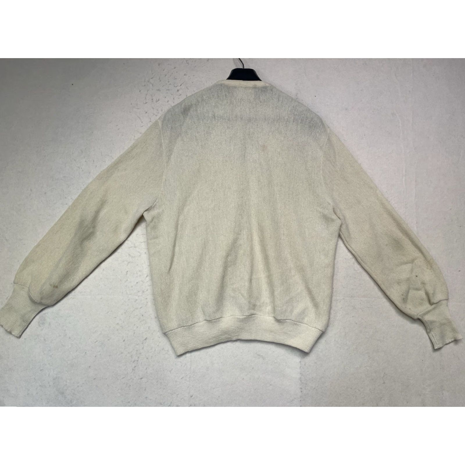 Vintage VINTAGE Arnold Palmer Robert Bruce Sweater Mens Medium Beige Cardigan 80s Size US M / EU 48-50 / 2 - 2 Thumbnail
