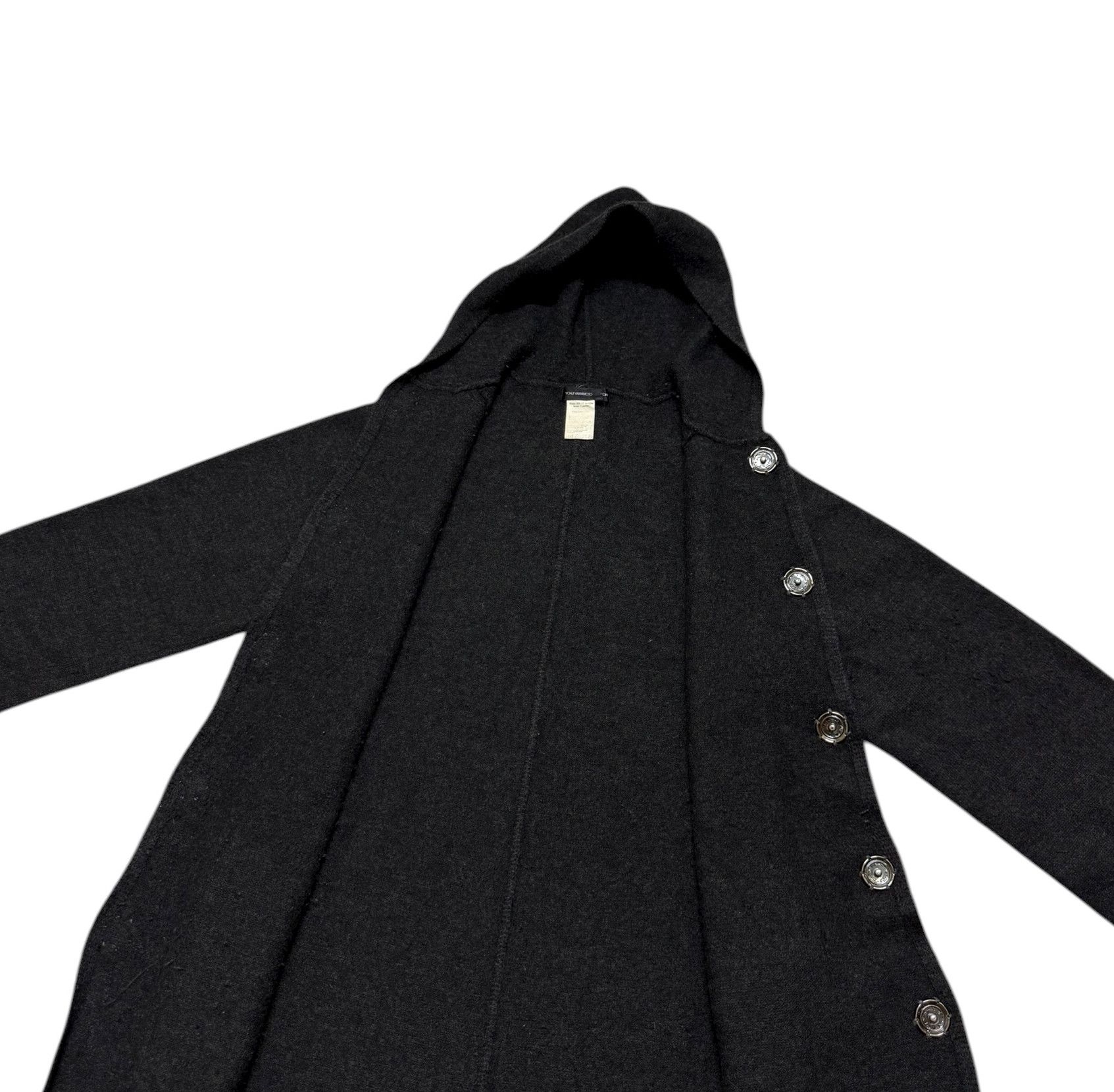 Yohji Yamamoto Yohji Yamamoto Noir Wool Hoodie Long Jacket Size US S / EU 44-46 / 1 - 15 Thumbnail