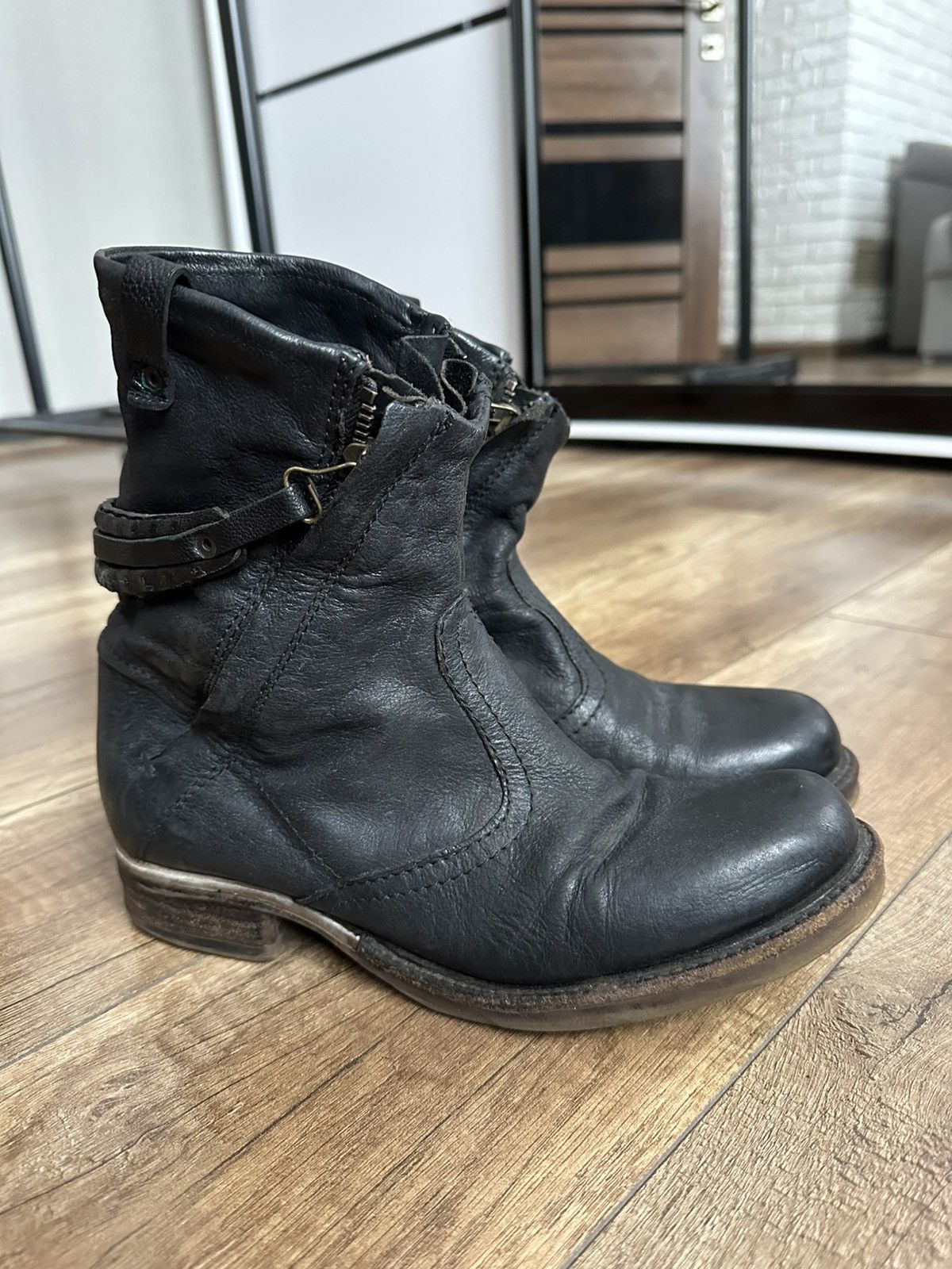 A.S.98 AS 98 Airstep Vintage Leather High Top Boots Shoes Size US 5.5 / EU 38 - 1 Thumbnail