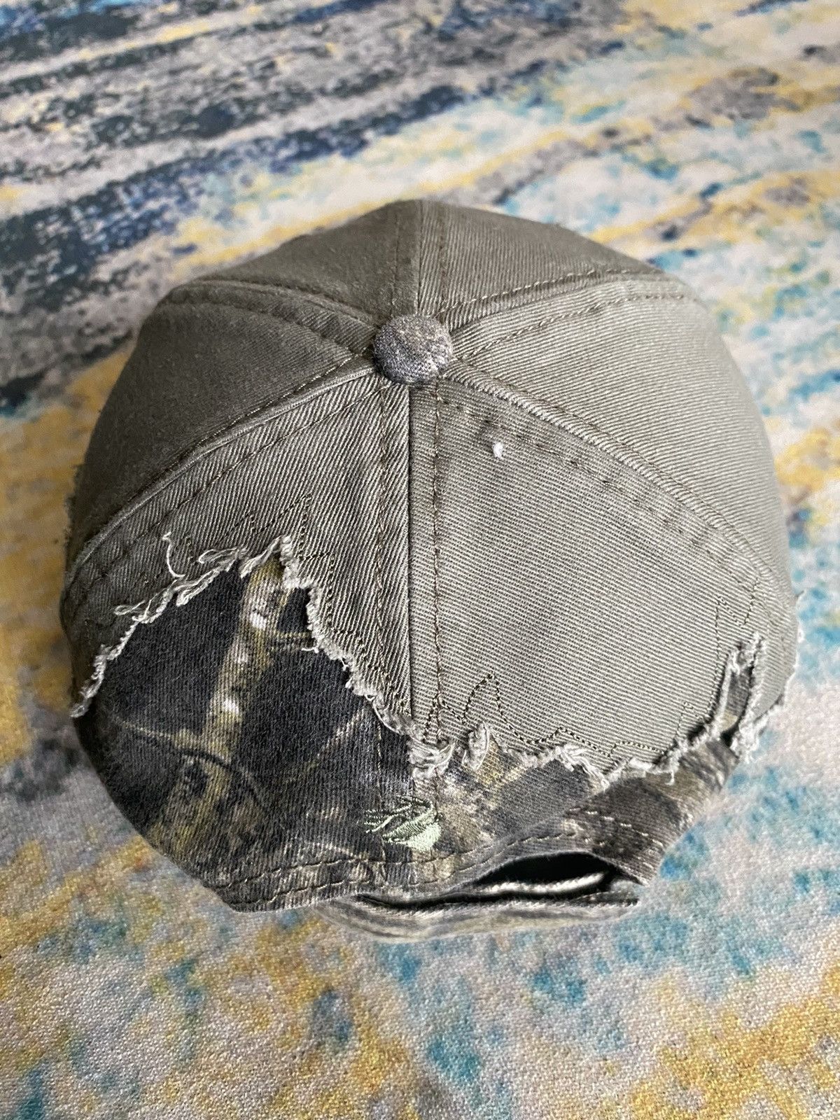 If Six Was Nine × Vintage Vintage Distressed Trashed Camouflage Cap Size ONE SIZE - 3 Thumbnail