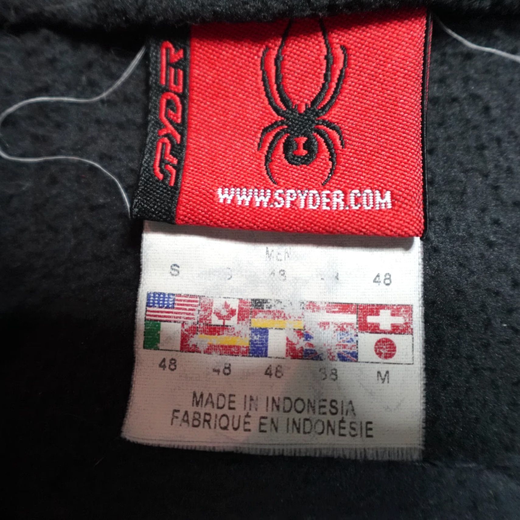 Spyder VINTAGE Spyder Mens Vest Small Black Full Zip Fleece Size US S / EU 44-46 / 1 - 3 Thumbnail