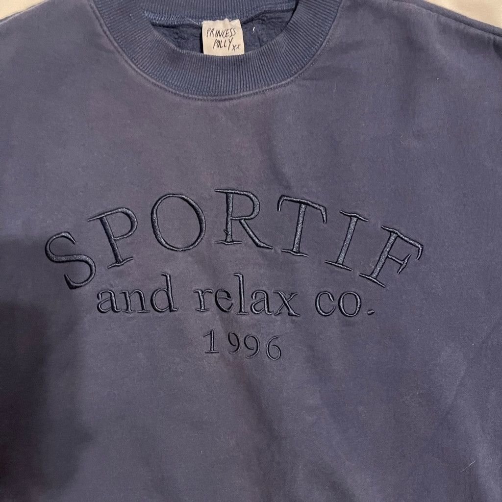 PRINCESS POLLY Princess Polly Sportif navy blue sweater size S Size XS / US 0-2 / IT 36-38 - 3 Thumbnail