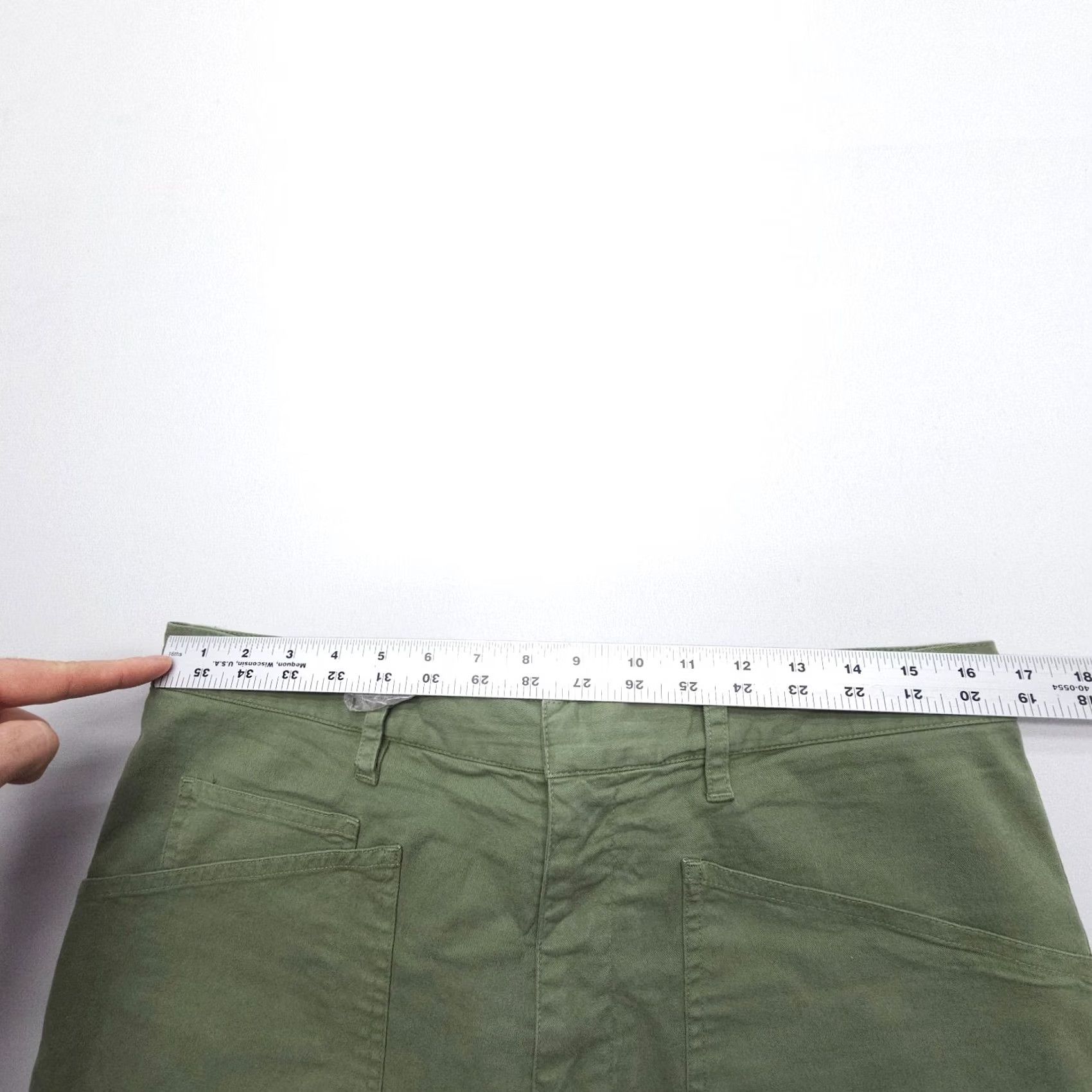 Nili Lotan Nili Lotan Pants Womens 6 Green Shon 33x25 Wide Leg Crop Baggy Barrel USA Size 28" / US 6 / IT 42 - 7 Thumbnail
