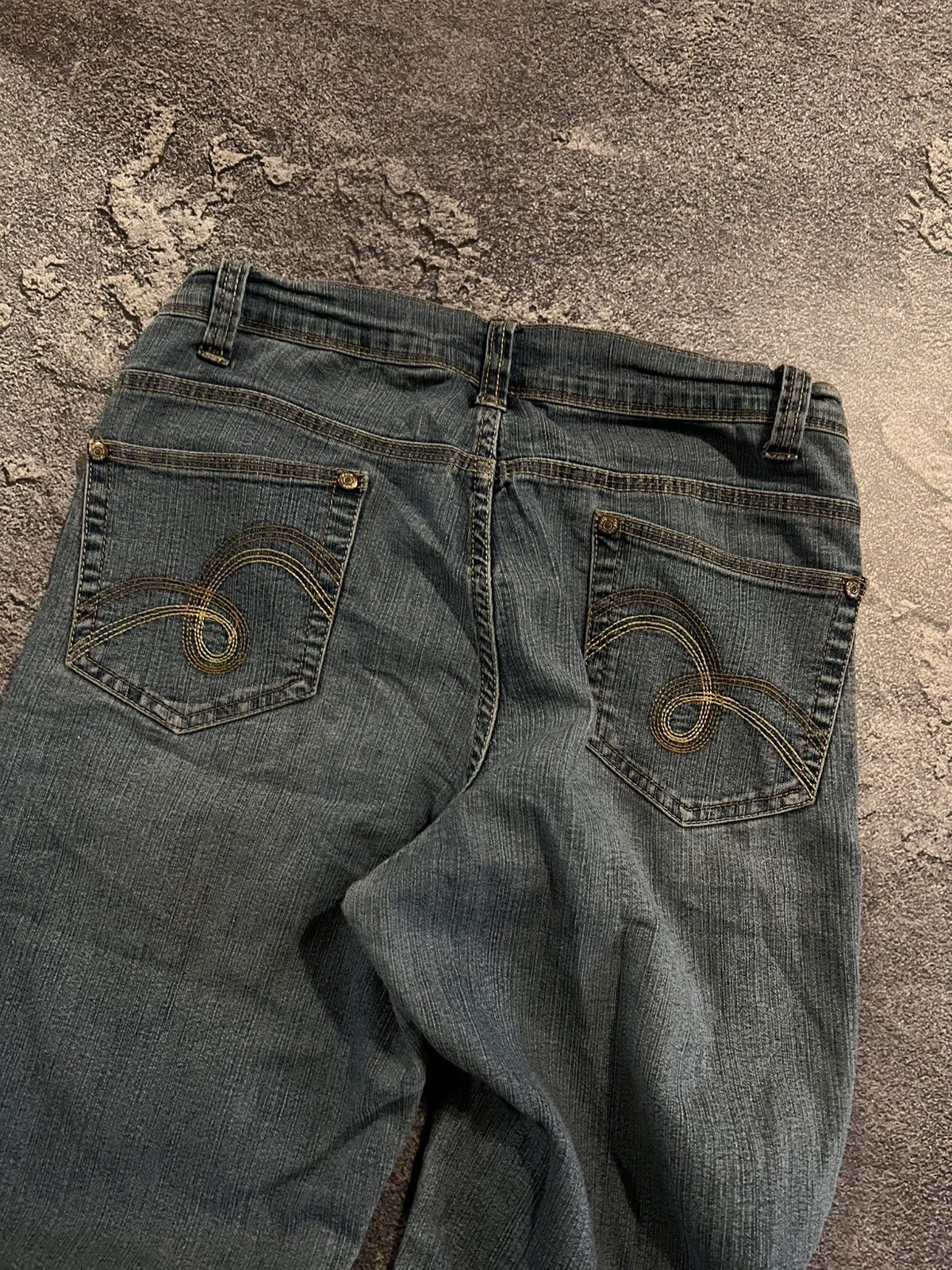 Vintage Balenciaga Style Swag Flare Darkwear Denim / Archive Vintage Size US 30 / EU 46 - 7 Thumbnail