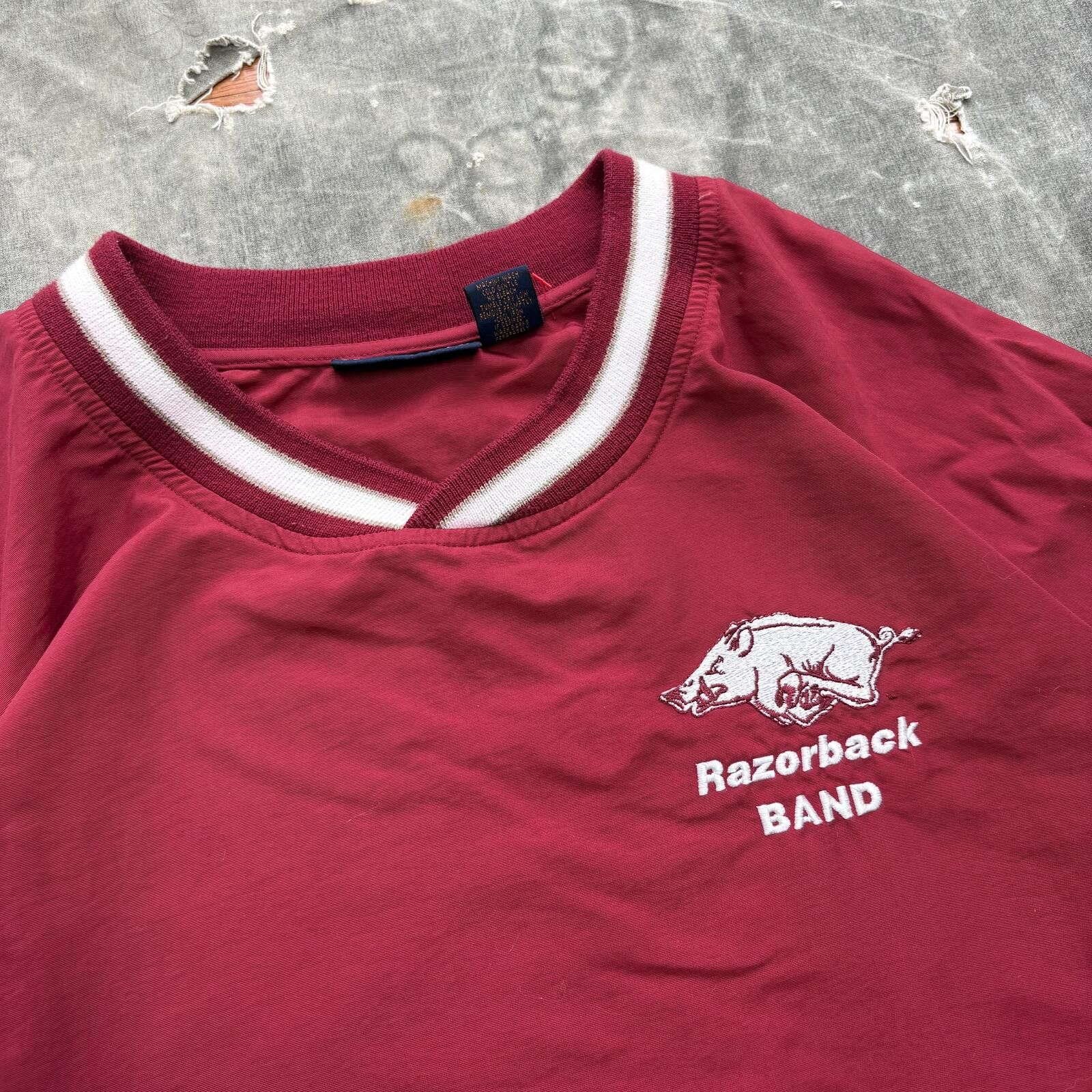 Antigua Vintage 90s Arkansas Razorbacks Band Pullover Windbreaker Size US L / EU 52-54 / 3 - 2 Thumbnail