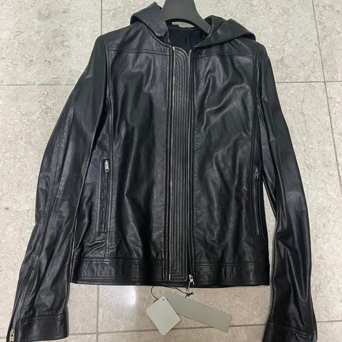 Rick Owens Rick Owens hooded zip biker leather jacket Size US M / EU 48-50 / 2 - 2 Thumbnail