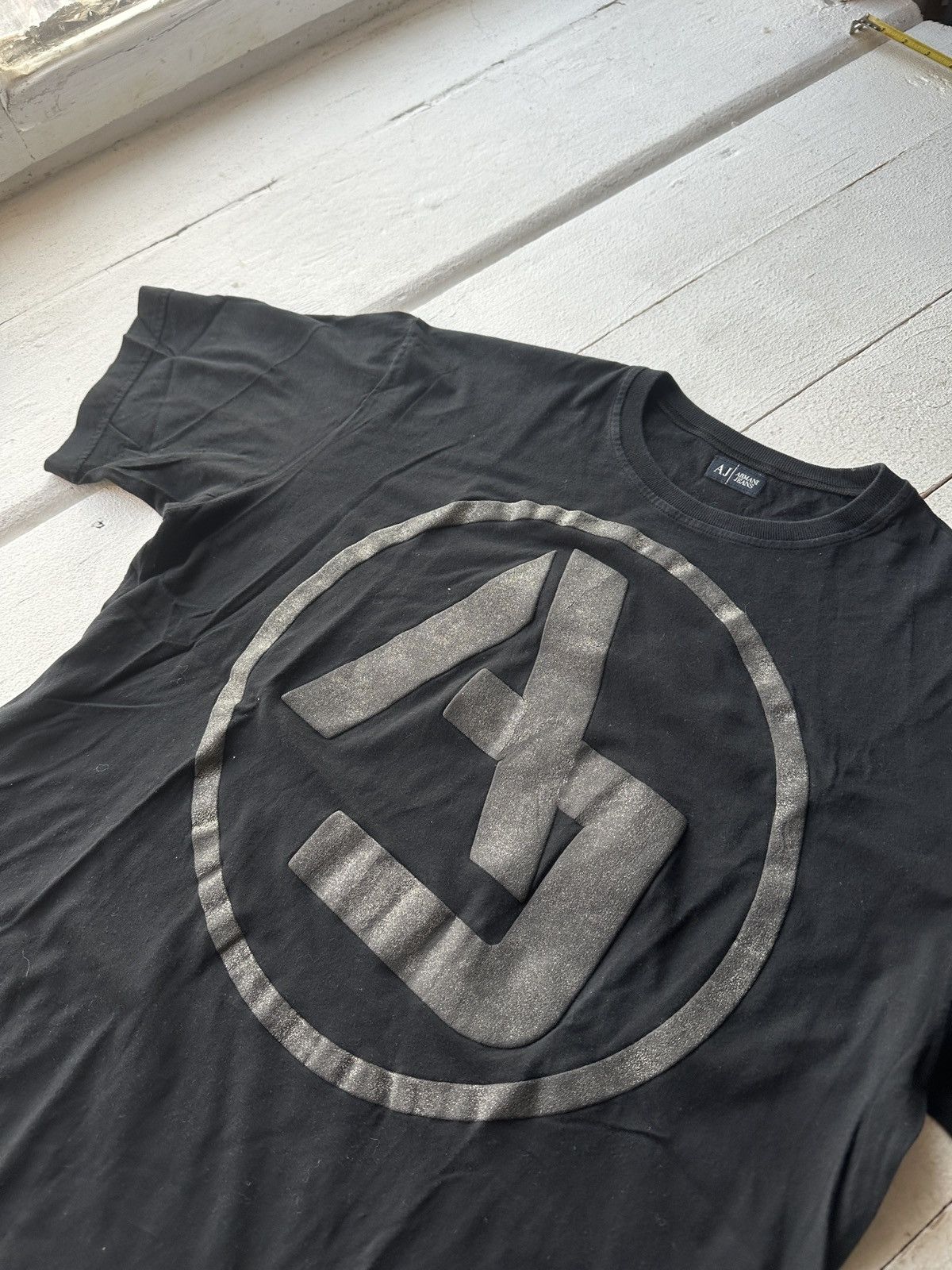 Armani 🚨Y2K Big Logo ARMANI JEANS T-shirt Avant Garde Size US L / EU 52-54 / 3 - 3 Thumbnail
