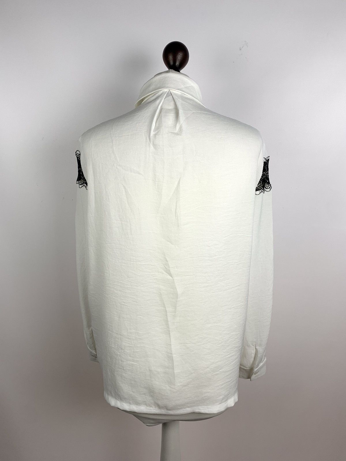 Maje Women’s Maje Crochet Blouse Shirt Long Sleeve Size 2 White Size XS / US 0-2 / IT 36-38 - 6 Thumbnail