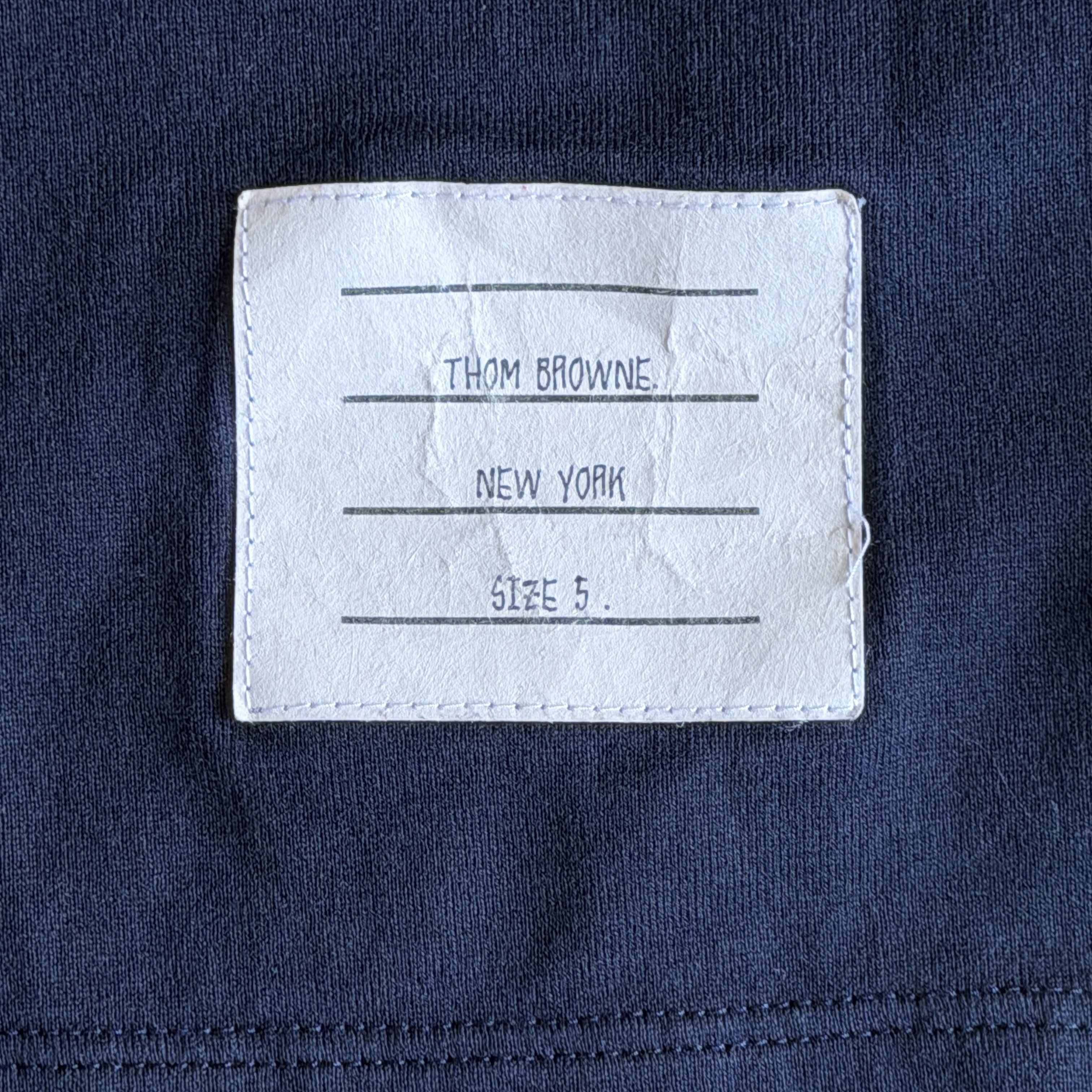 Thom Browne Thom Browne Navy T-Shirt Size 5 Japan Size US XXL / EU 58 / 5 - 3 Thumbnail