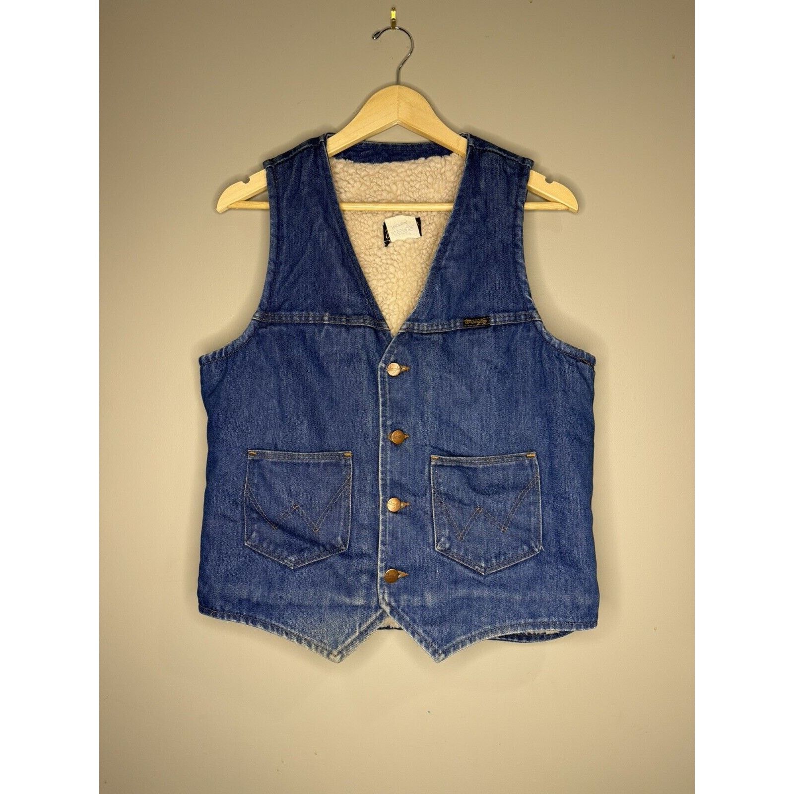 Wrangler Wrangler Sherpa Vest Jacket Insulated 70s 80s Ranch USA M Size US M / EU 48-50 / 2 - 1 Thumbnail