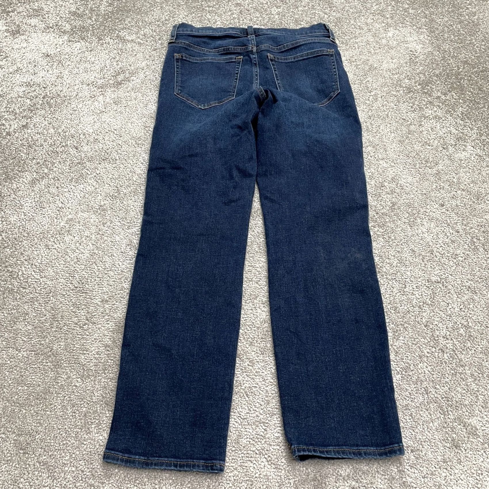 J.Crew J.Crew Jeans Women High Rise Vintage Straight Denim Blue Dark Wash 26x26 5-Pocket Logo Zipper Button Cotton Blend Regular Fit Size 42" / US 20 - 2 Thumbnail