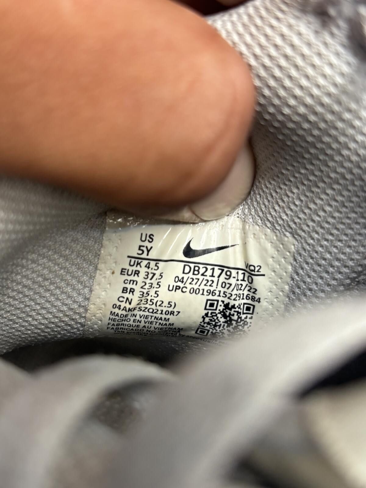Nike Nike dunk high aluminum GS Size US 5 / EU 37 - 6 Thumbnail