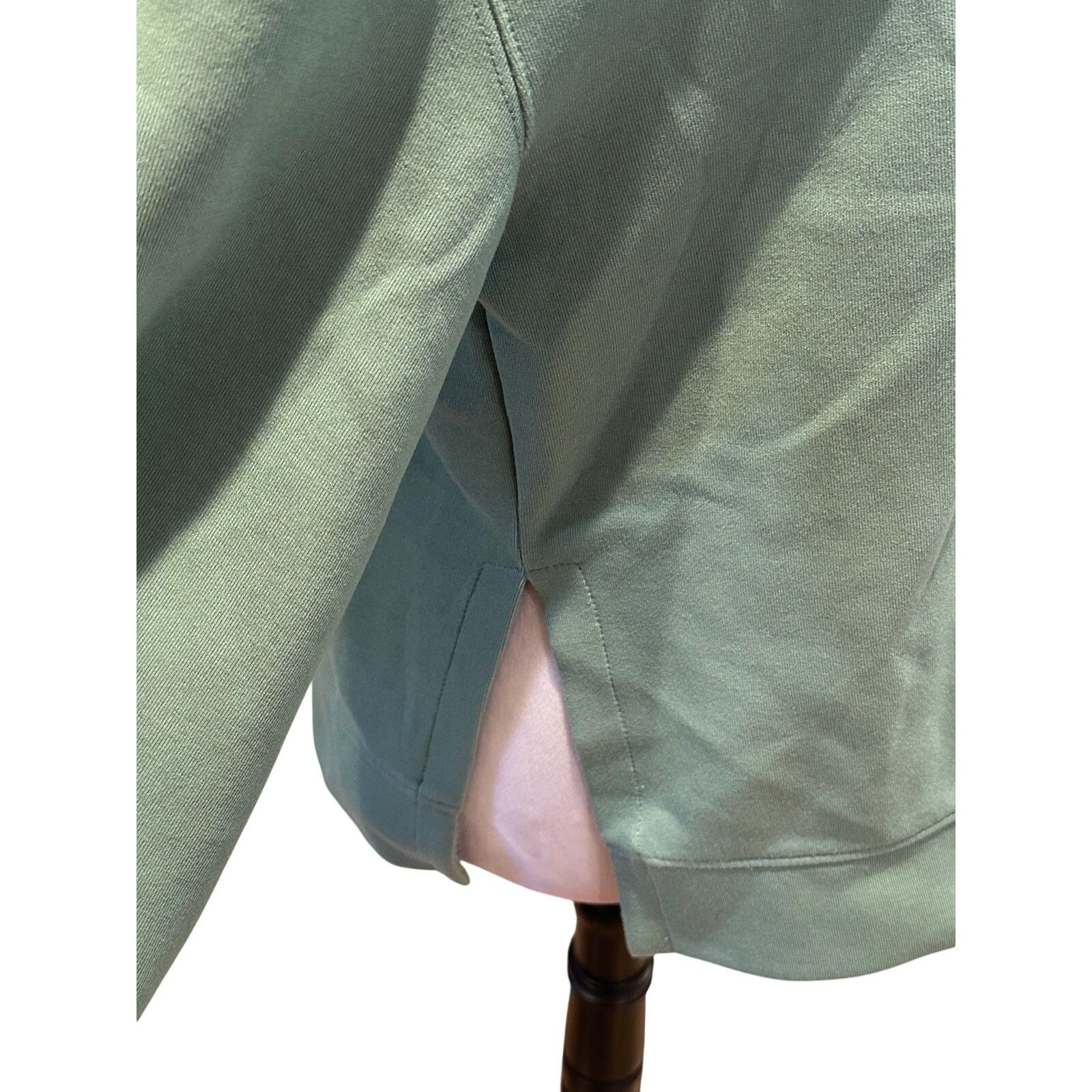 Topshop Topshop Womens Green Pullover Hoodie Side Slits Size 4/6 NWT Size M / US 6-8 / IT 42-44 - 4 Thumbnail