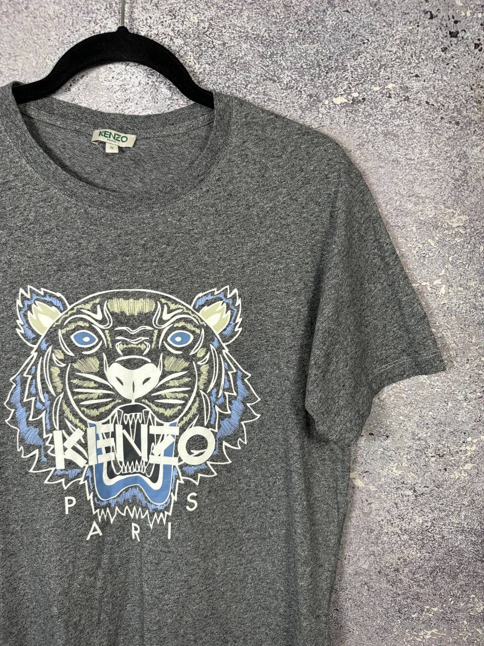 Kenzo Kenzo Paris Grey Crew Neck Tiger Logo Graphic Print Tee Size US S / EU 44-46 / 1 - 3 Thumbnail
