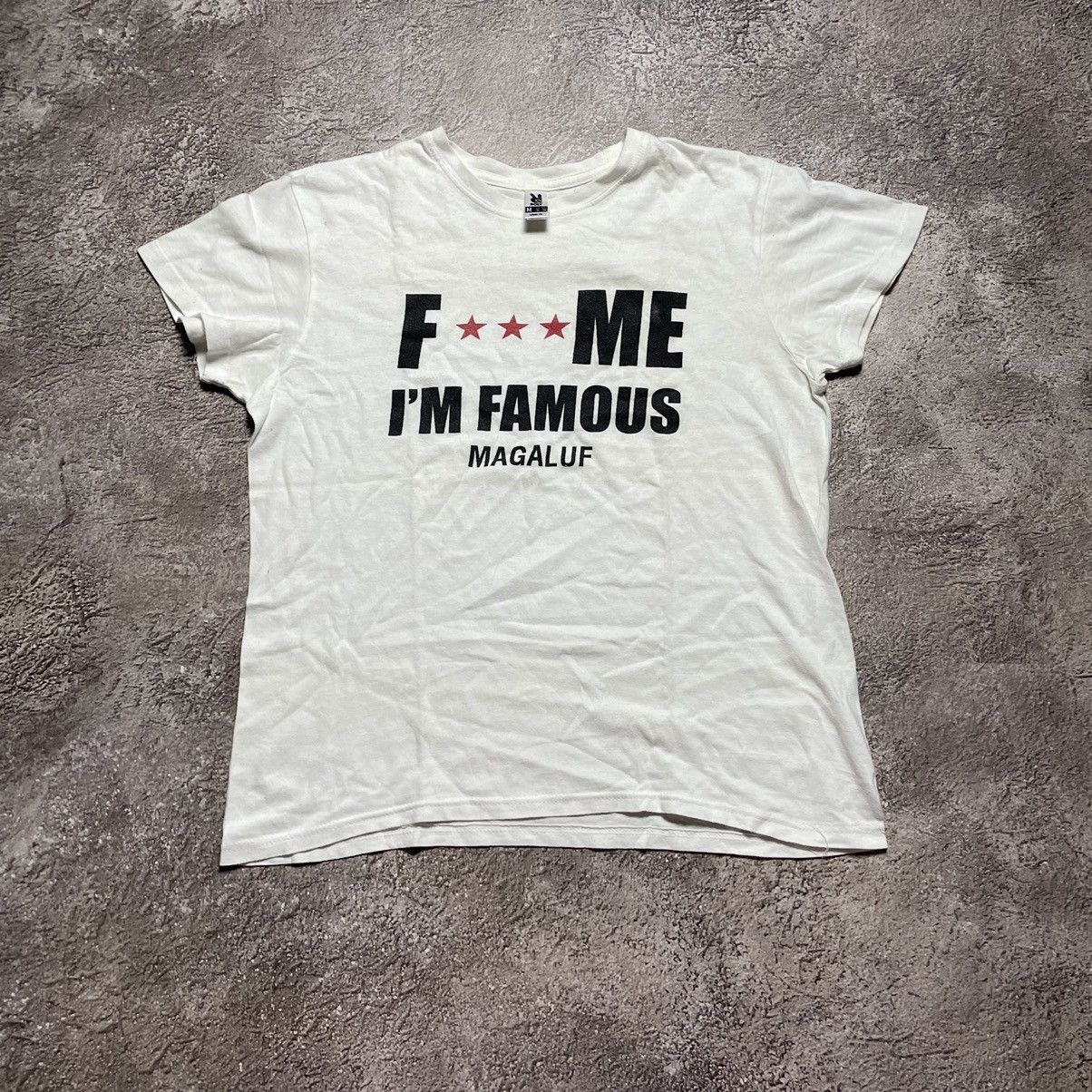 Vintage Vintage Y2K Graphic Tee Funny Print Faded White Shirt Boxy M Size US M / EU 48-50 / 2 - 2 Thumbnail