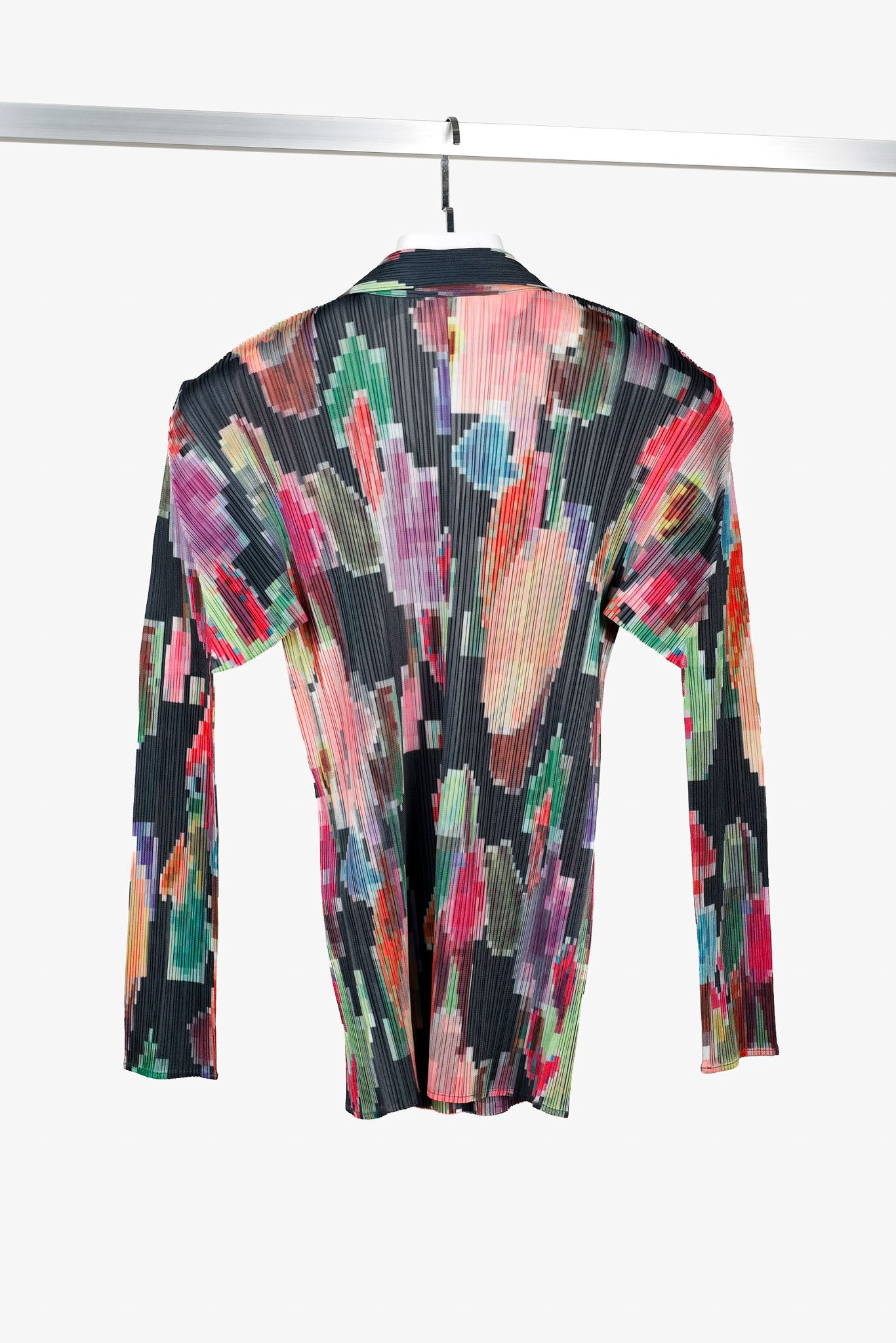 Pleats Please Issey Miyake Pleats Please Issey Miyake Archival Pixelated Flower Jacket Size L / US 10 / IT 46 - 2 Thumbnail