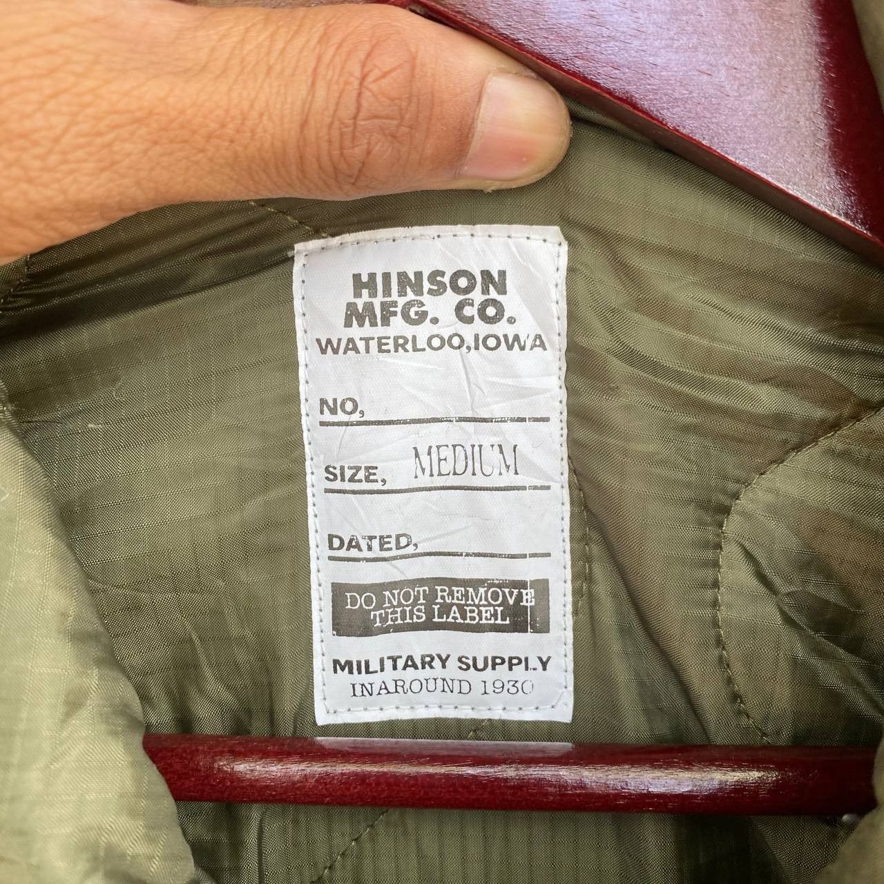 Vintage Hinson Quilted Military Supply Jacket Size US L / EU 52-54 / 3 - 4 Thumbnail